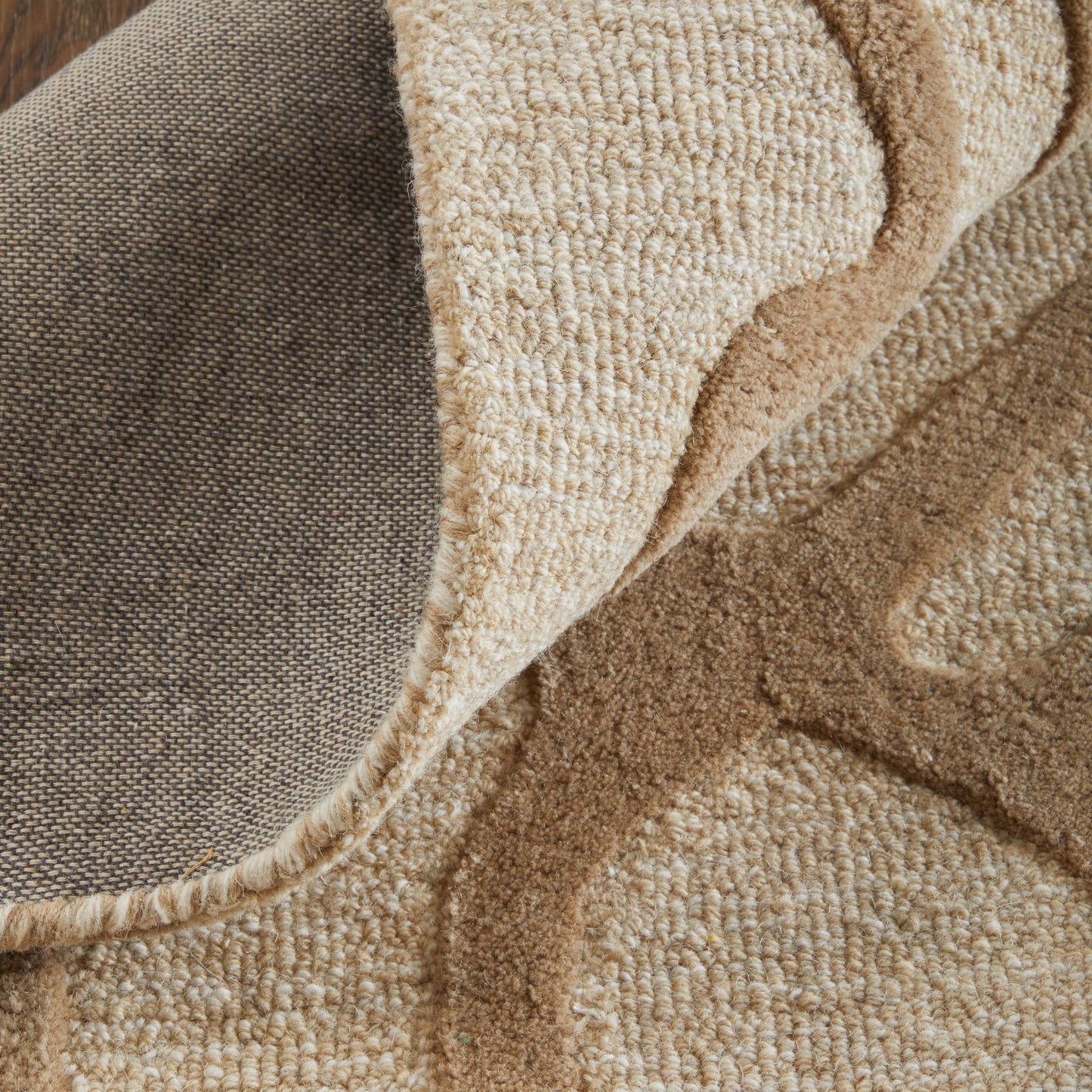 Kimball Transitional/Bohemian & Eclectic Abstract/Geometric Ivory/Brown/Tan - Feizy Rug