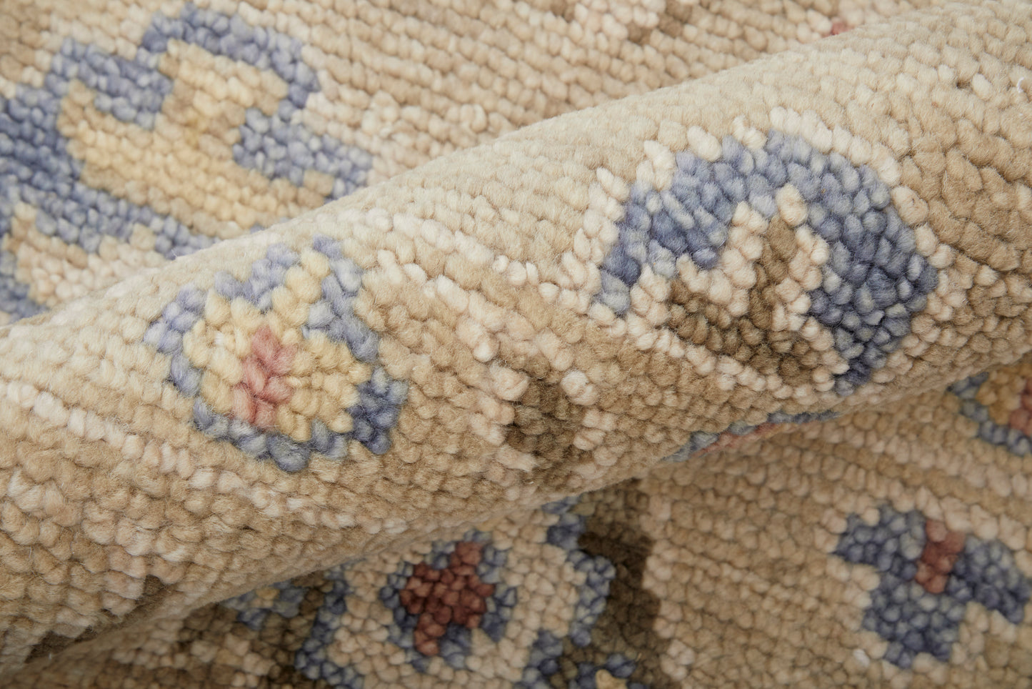 Fillmore Transitional/Bohemian & Eclectic/Craftsman Floral & Botanical/Bordered Brown/Tan/Blue - Feizy Rug