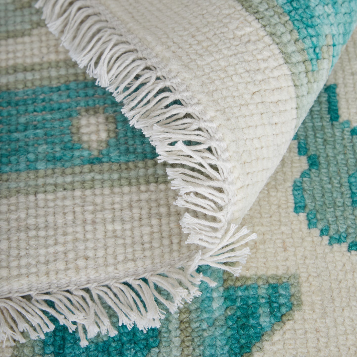 Karina Transitional/Craftsman/Casual Floral & Botanical/Scroll/Bordered Green/Ivory - Feizy Rug