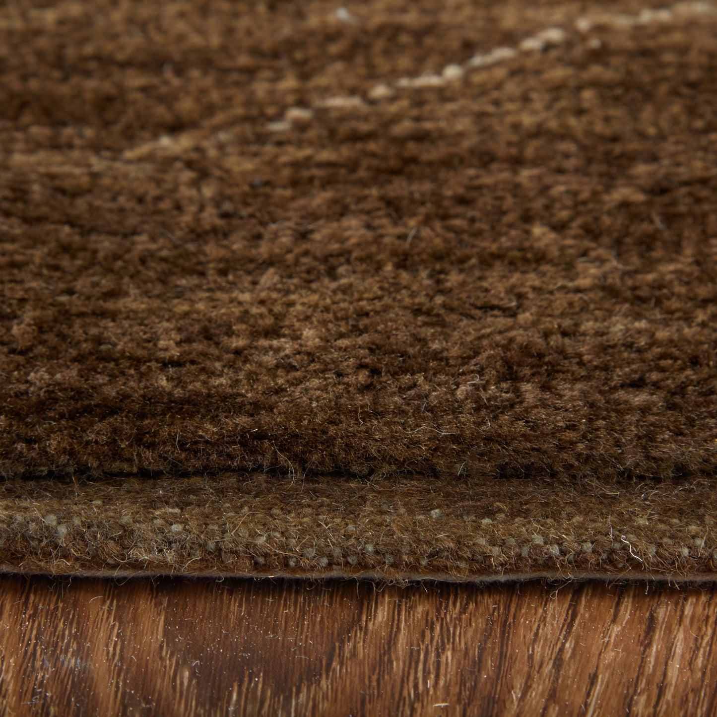 Agape Modern/Bohemian & Eclectic Abstract/Geometric/Distressed Brown/Ivory - Feizy Rug