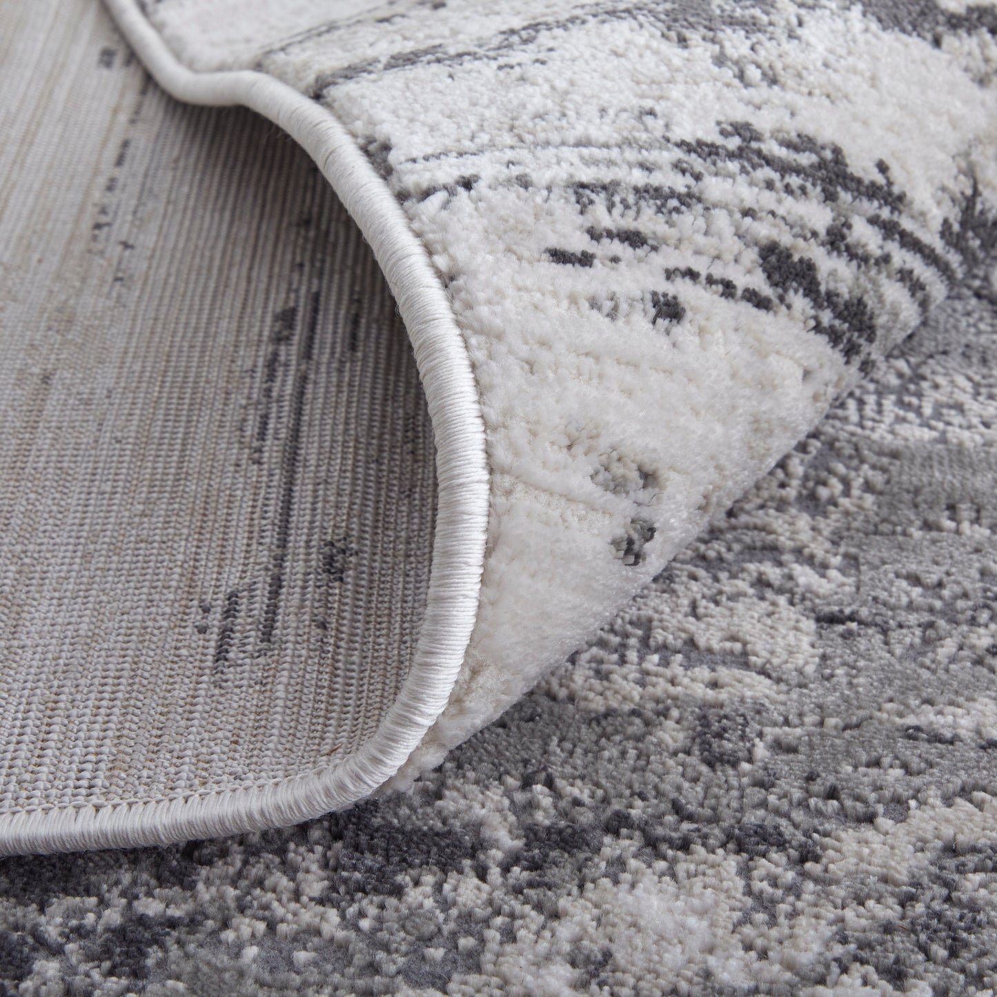 Prasad Modern/Bohemian & Eclectic/Industrial Ivory/Gray/Taupe Area Rug