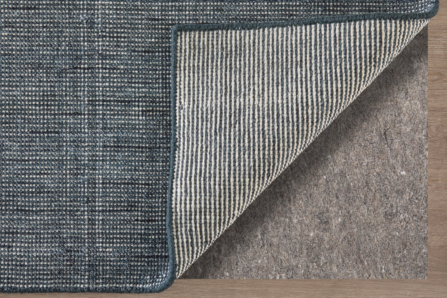 Fleetwood Modern/Casual Solid Blue - Feizy Rug