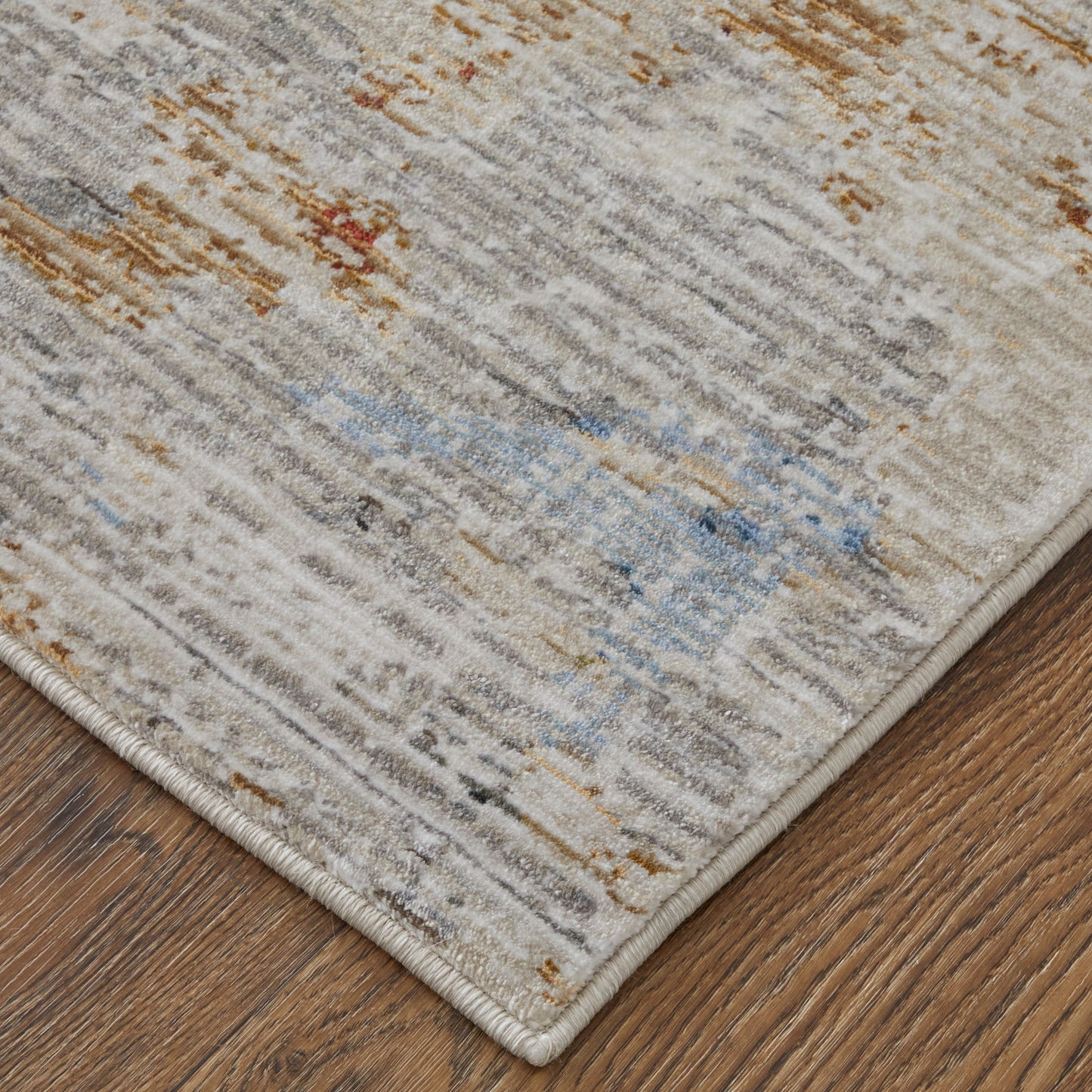 Sonora Modern/Casual/Industrial Ivory/Blue/Red Runner  Feizy Rugs Small Parcel,Feizy Rugs,Sonora,Ivory/Blue/Red,2'6" x 7'3",Runner,Polypropylene/Polyester/Viscose,Modern/Casual/Industrial,Turkey
