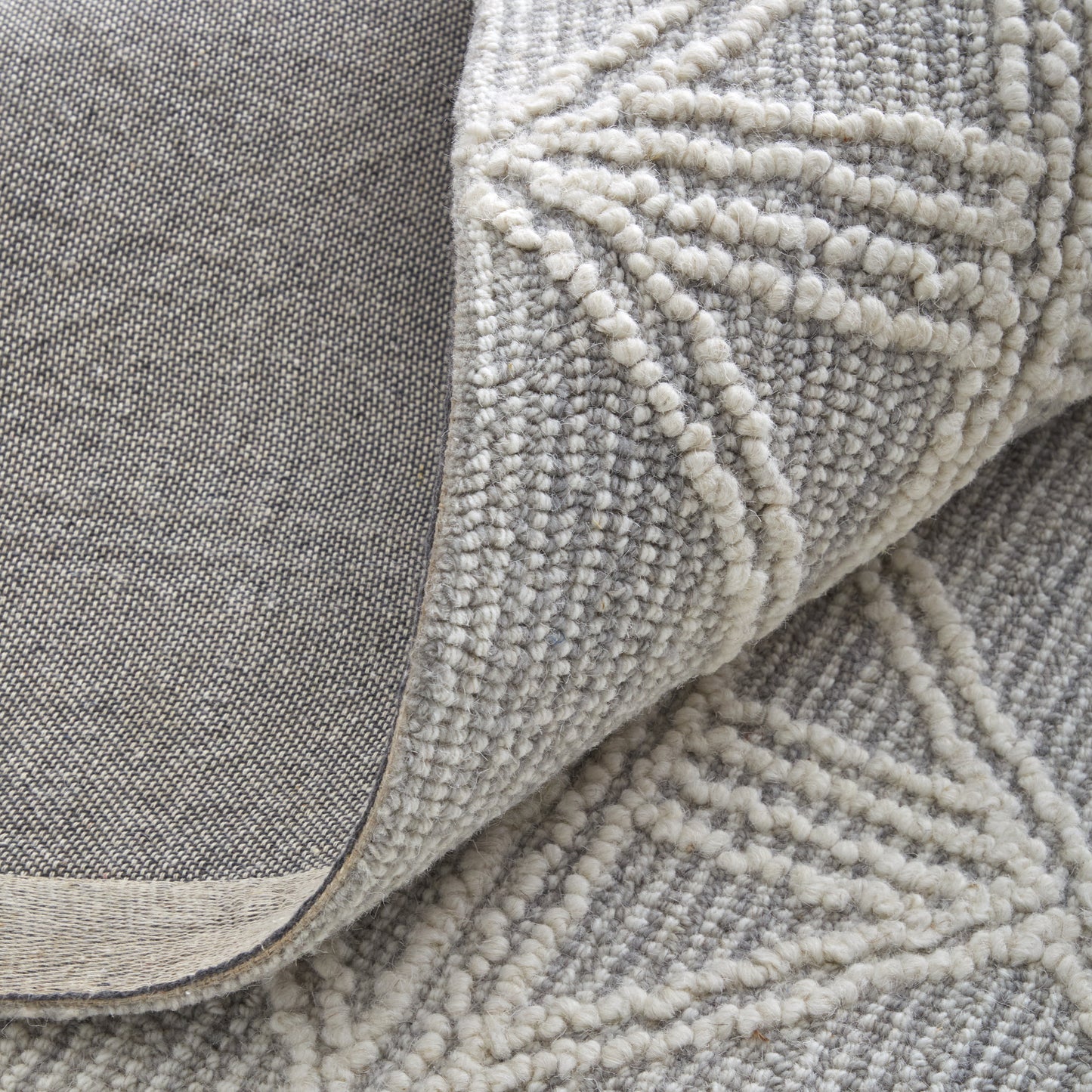 Corwin Modern/Global Geometric/Diamond Gray/Ivory - Feizy Rug