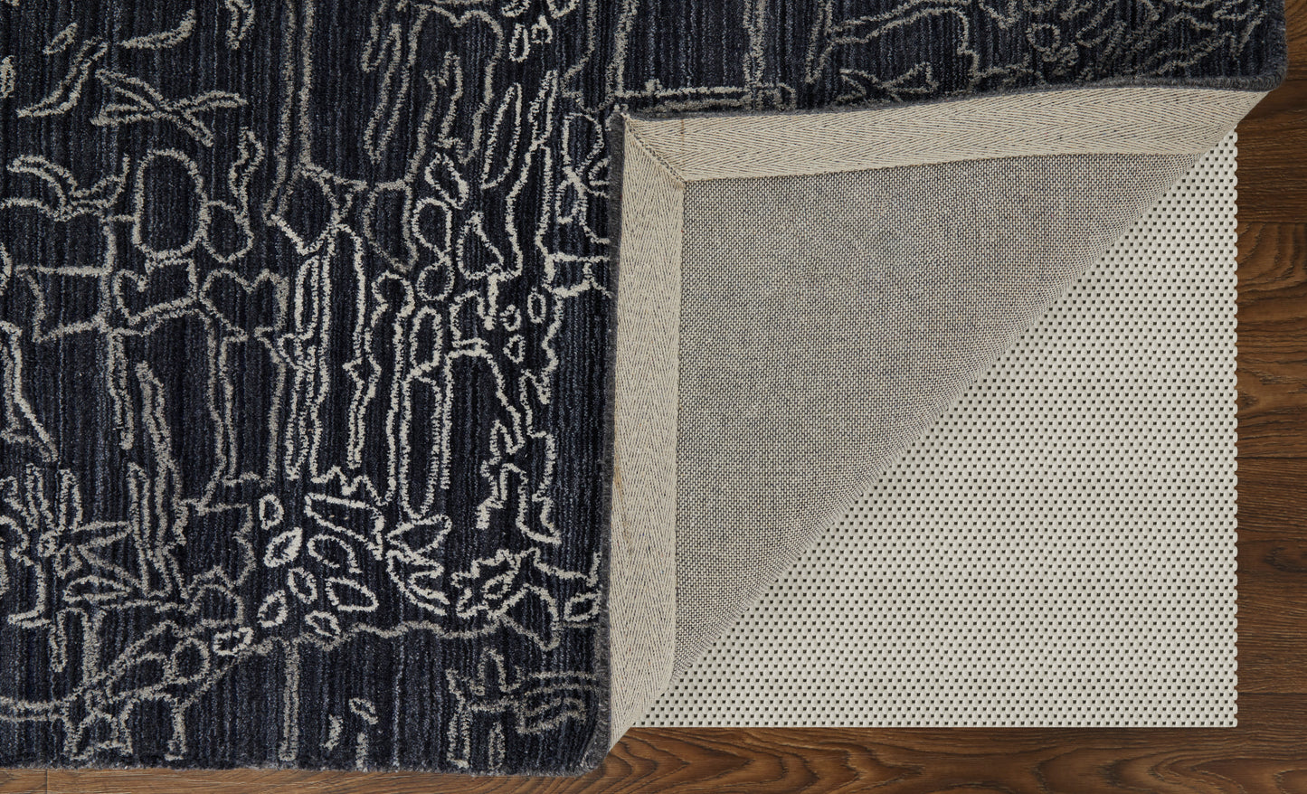 Whitton Modern/Industrial Black/Gray/Ivory Accent Rug