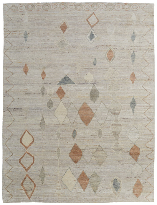 Kasbah Transitional/Bohemian & Eclectic/Casual Tan/Orange/Gray Area Rug