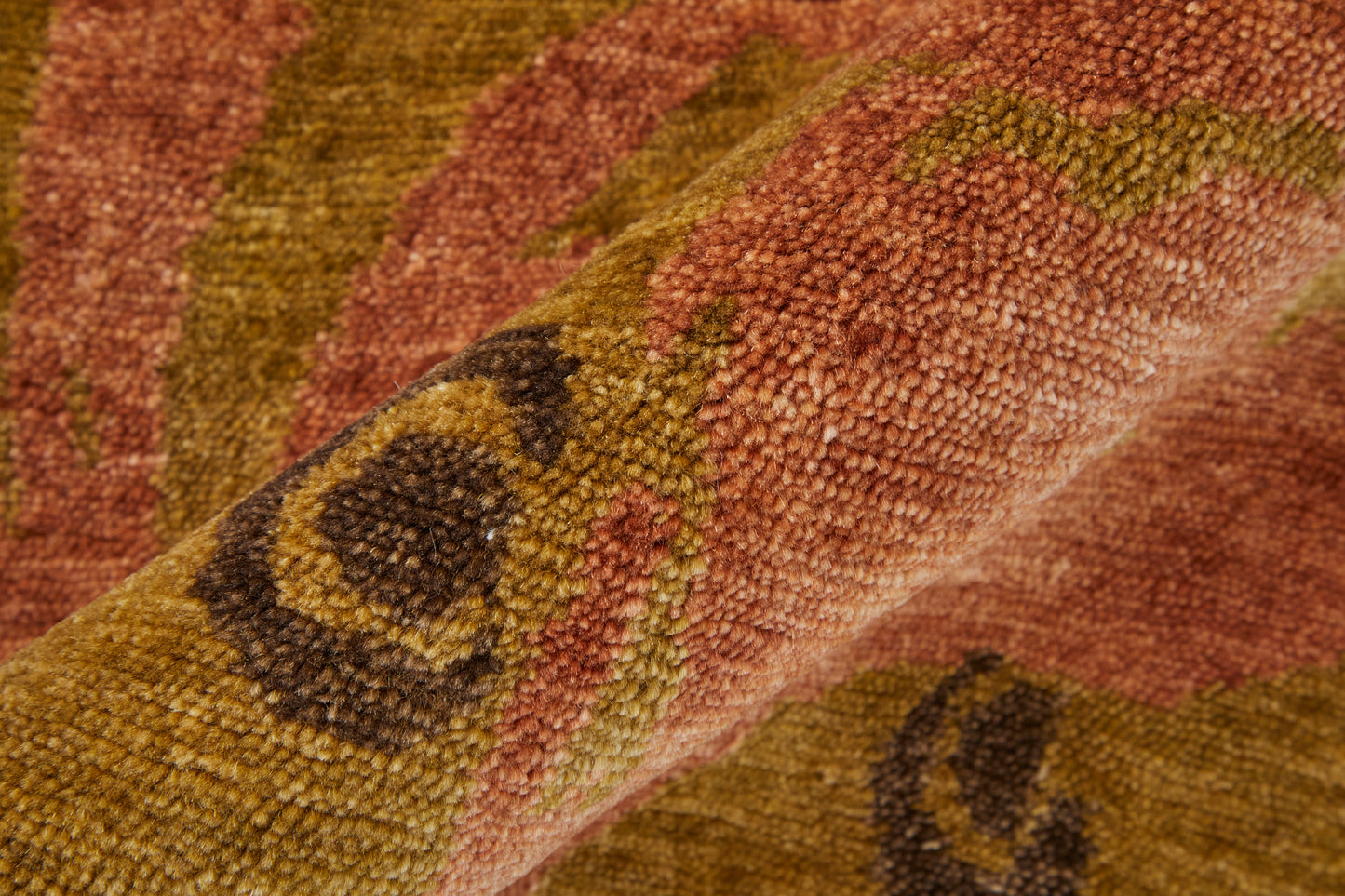 Cordonnet Transitional/Casual Floral & Botanical Green/Brown/Orange - Feizy Rug