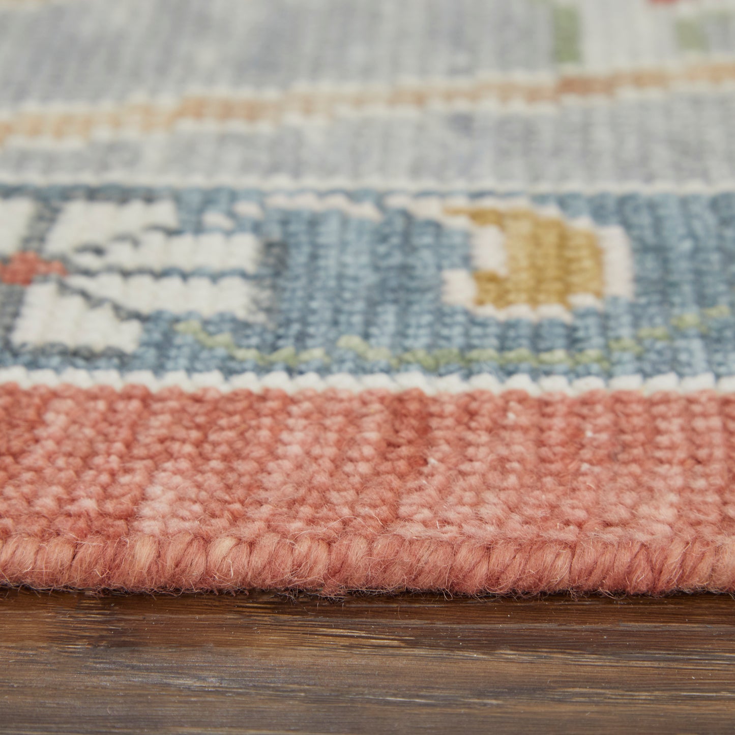 Karina Transitional/Bohemian & Eclectic/Craftsman Floral & Botanical/Bordered Red/Gray/Ivory - Feizy Rug