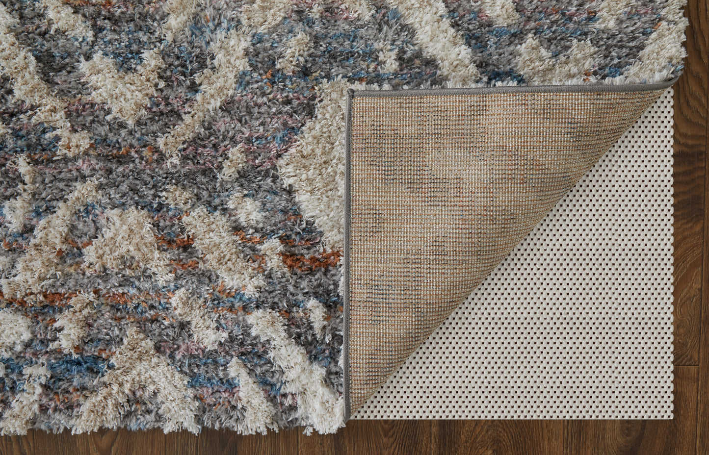 Mynka Transitional/Global/Mid-Century Modern Diamond/Geometric Ivory/Gray/Taupe - Feizy Rug