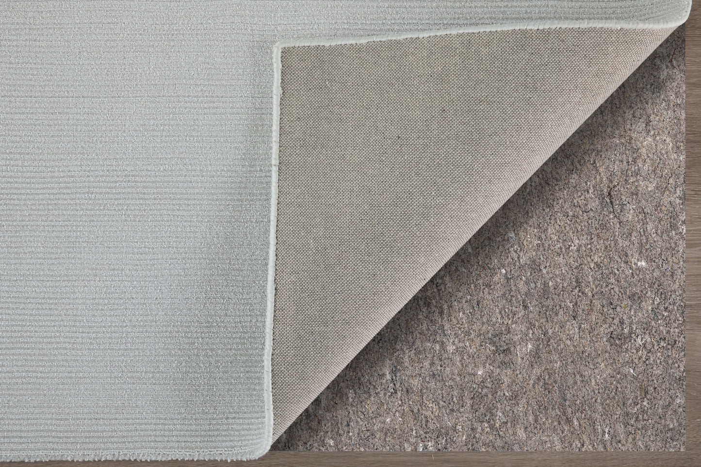 Abbott Modern/Casual Solid/Stripes Silver - Feizy Rug