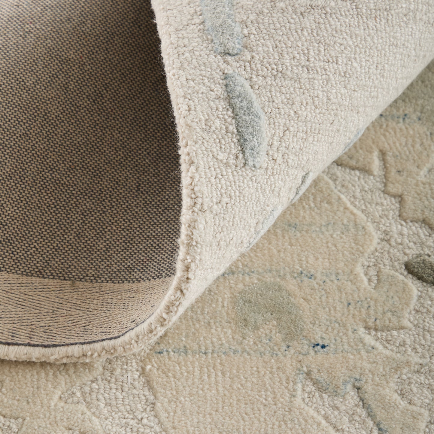 Kendall Modern/Bohemian & Eclectic Abstract/Watercolor Ivory/Blue/Gray - Feizy Rug