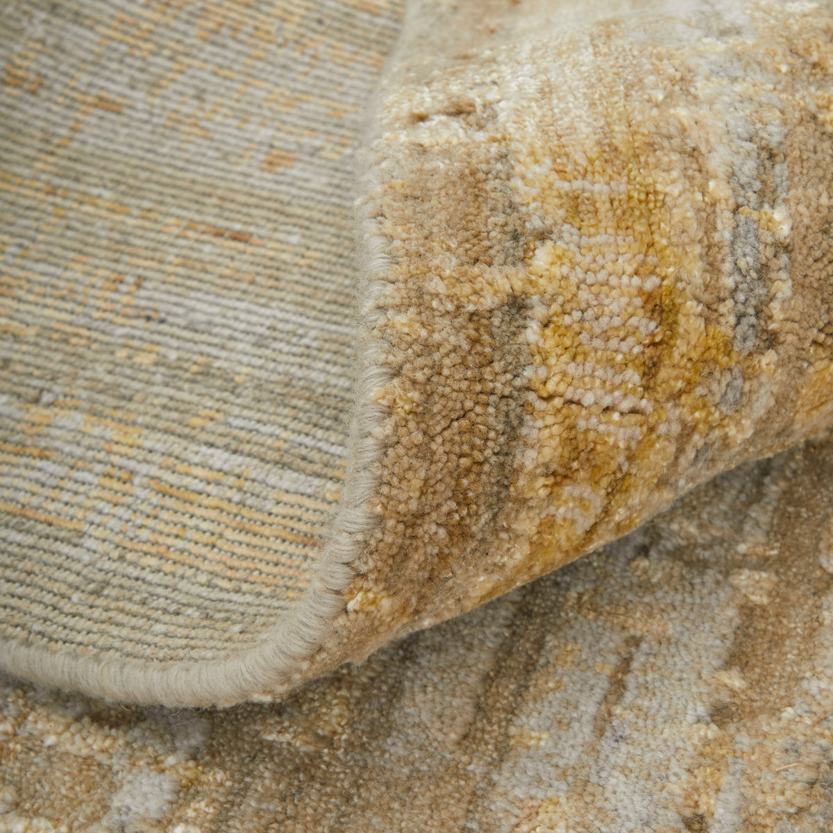 Eastfield Modern Abstract Yellow/Ivory/Gold 69FQ - Feizy Rug