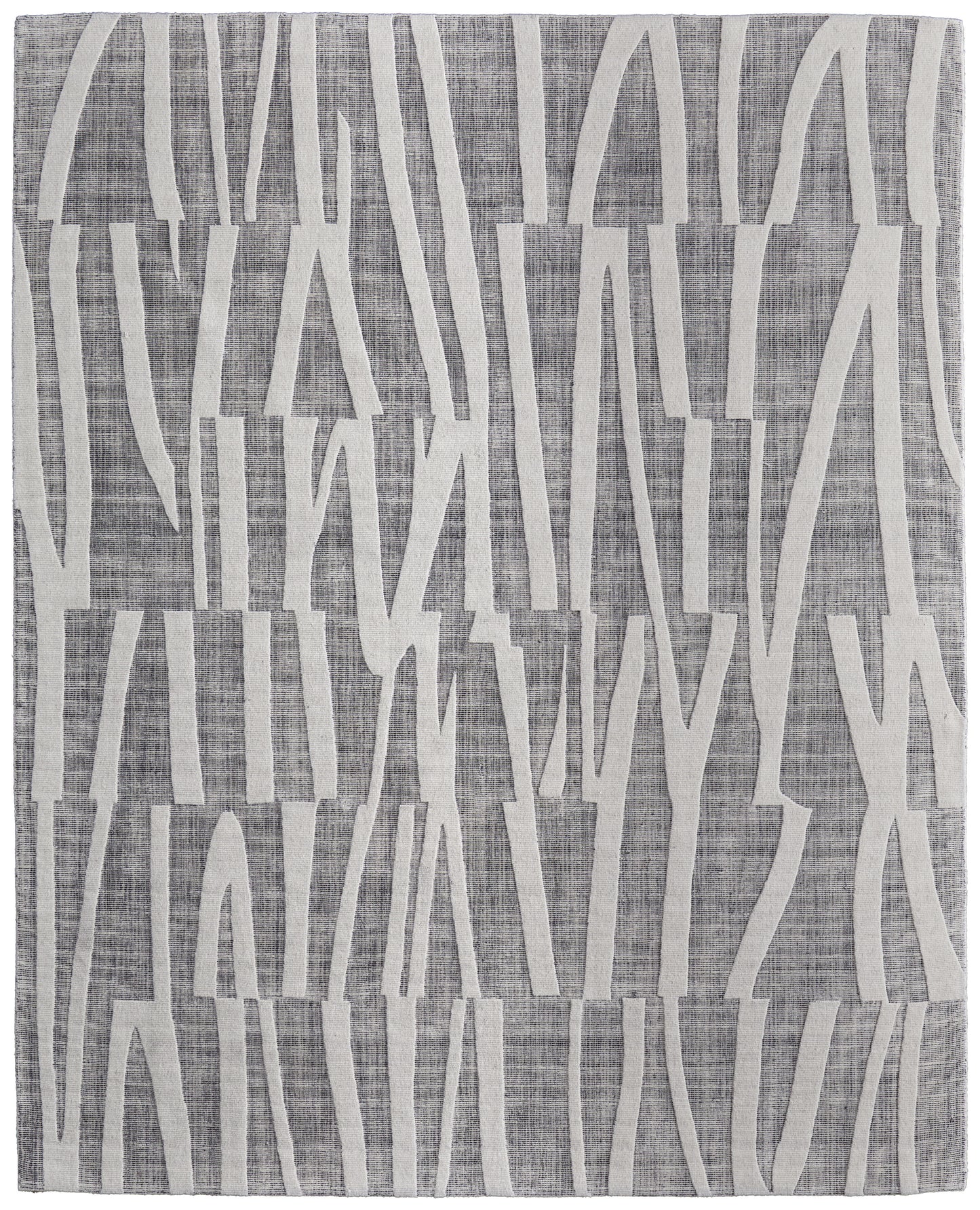 Peconic Modern/Industrial/Casual Abstract/Stripes Gray/Ivory - Feizy Rug
