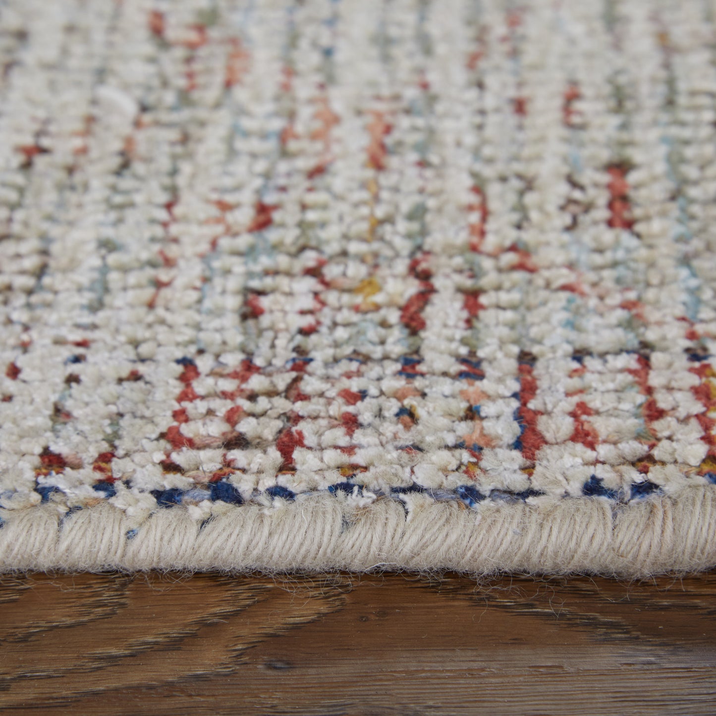 Caldwell Transitional/Bohemian & Eclectic/Vintage Distressed/Medallion Ivory/Blue/Red - Feizy Rug