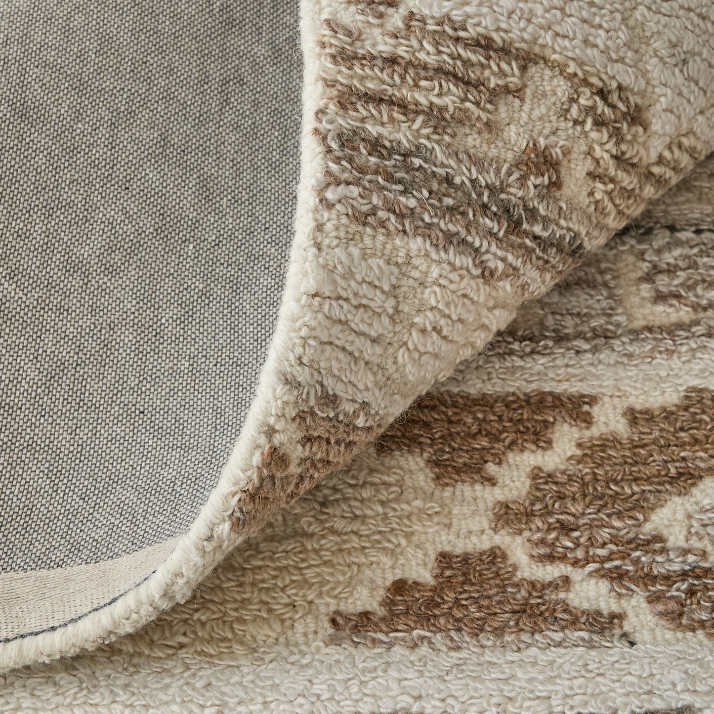 Asher Transitional/Bohemian & Eclectic/Casual Distressed/Moroccan Ivory/Tan/Gray - Feizy Rug