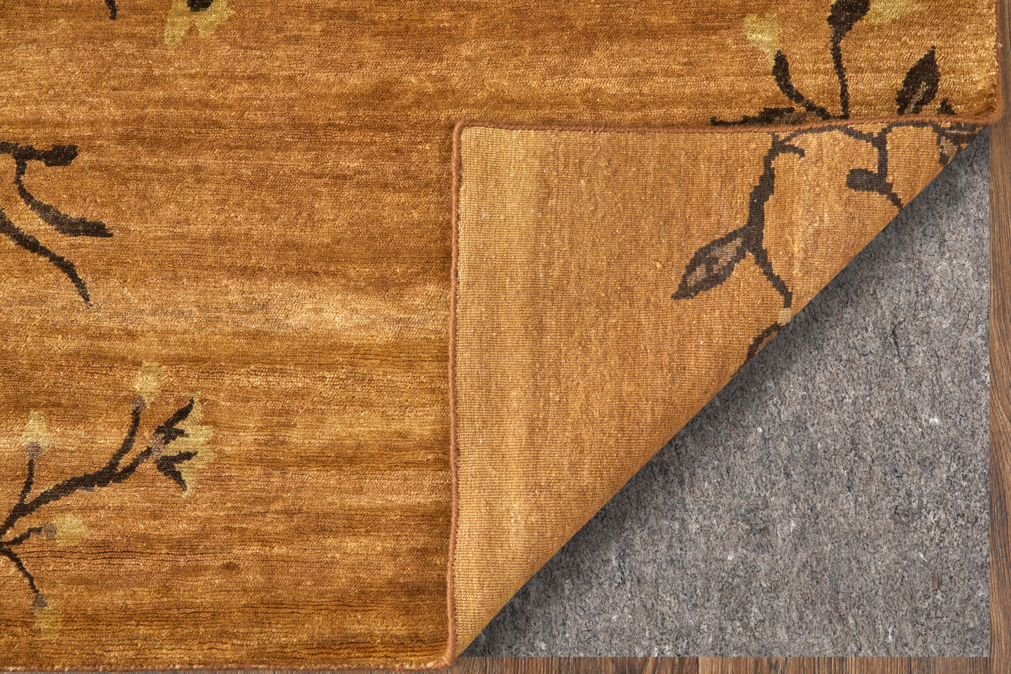 Cordonnet Transitional/Casual Floral & Botanical Brown/Orange - Feizy Rug