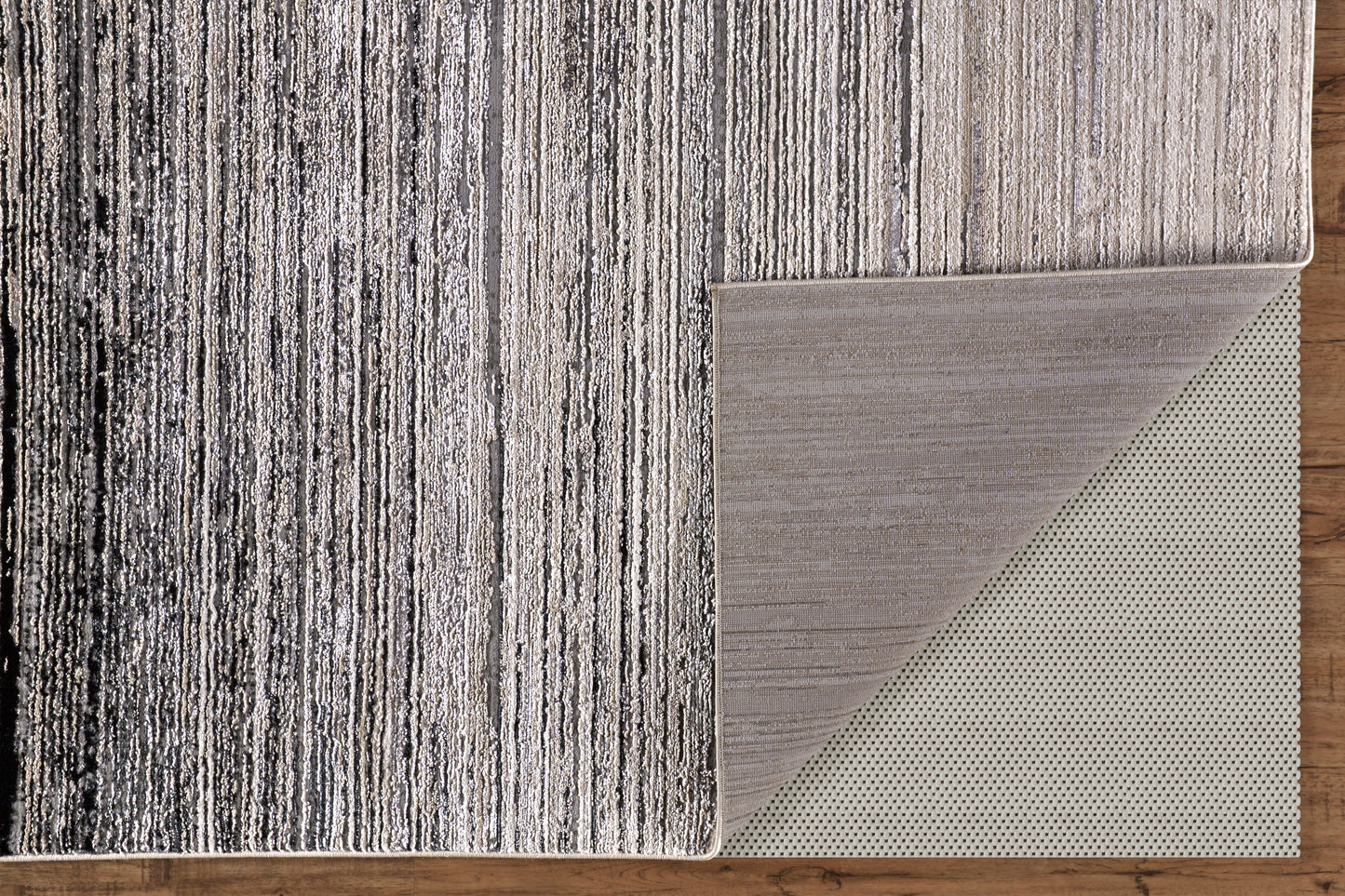 Micah Modern/Industrial Black/Gray Runner  Feizy Rugs Small Parcel,Feizy Rugs,Micah,Black/Gray,2'10" x 7'10",Runner,Polyester/Polypropylene,Modern/Industrial,Turkey