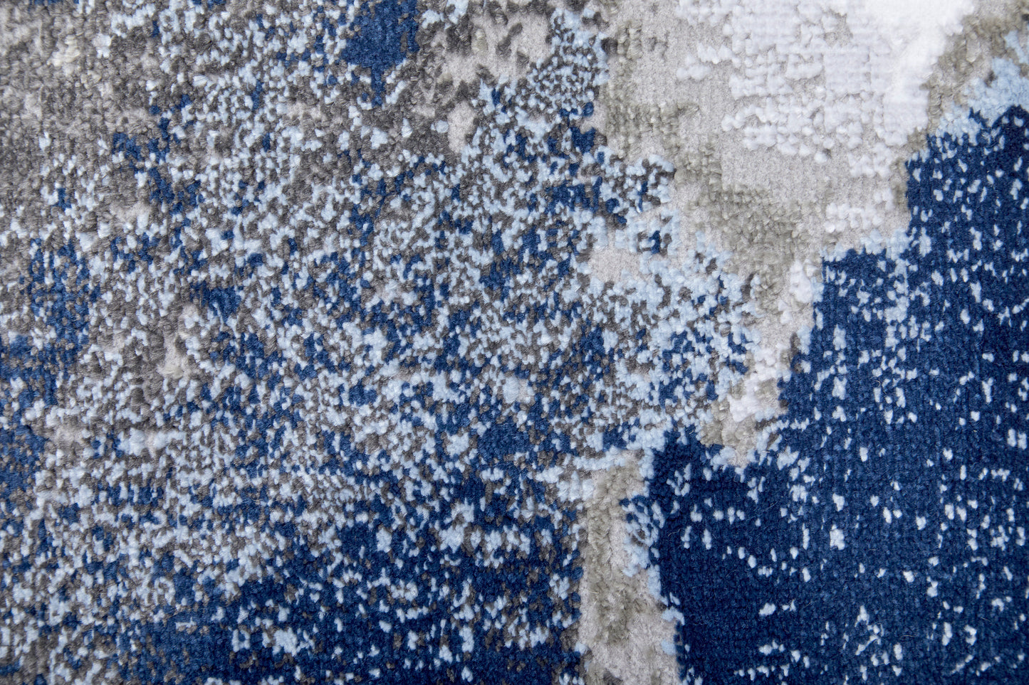Gaspar Modern/Industrial/Country Abstract/Watercolor Blue/Gray/White - Feizy Rug