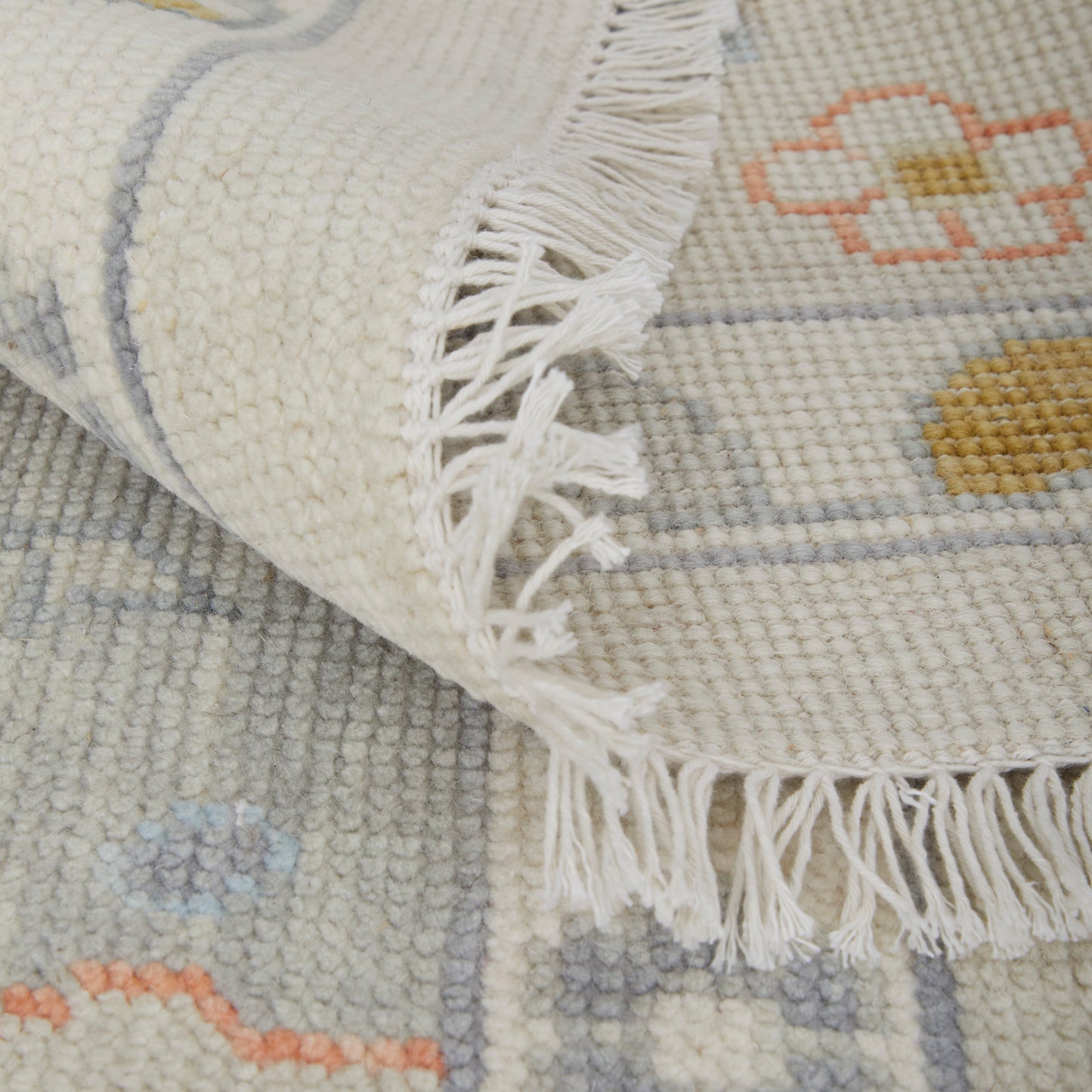 Karina Transitional/Craftsman/Casual Floral & Botanical/Scroll/Bordered Ivory/Gold/Green - Feizy Rug