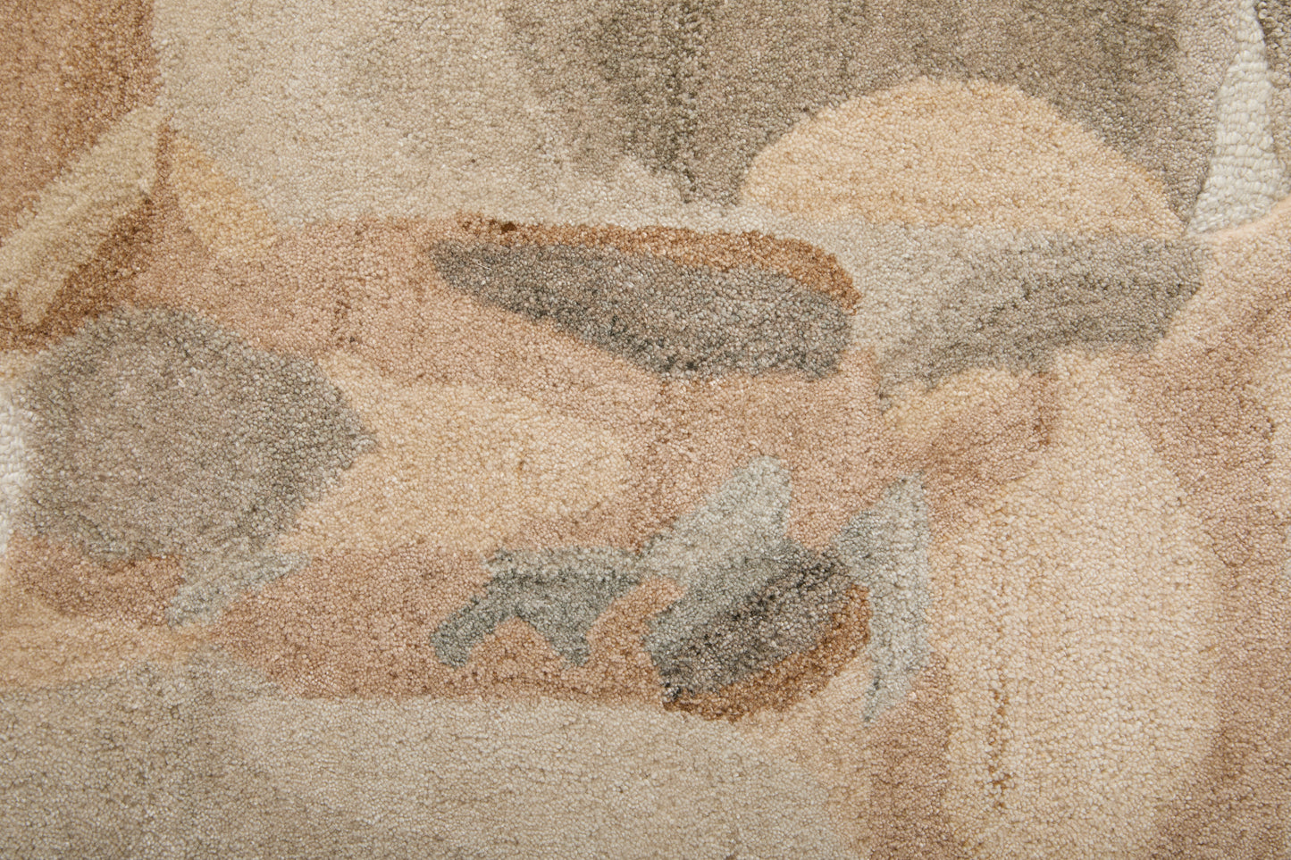 Kendall Modern/Bohemian & Eclectic Abstract/Watercolor Tan/Gray/Ivory - Feizy Rug