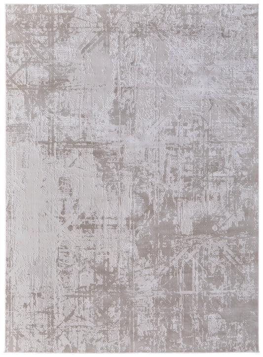 Prasad Modern/Luxury & Glam Ivory/Taupe/Silver Accent Rug  Feizy Rugs Small Parcel,Feizy Rugs,Prasad,Ivory/Taupe/Silver,1'8" x 2'10",Accent Rug,Polypropylene/Polyester,Modern/Luxury & Glam,Turkey