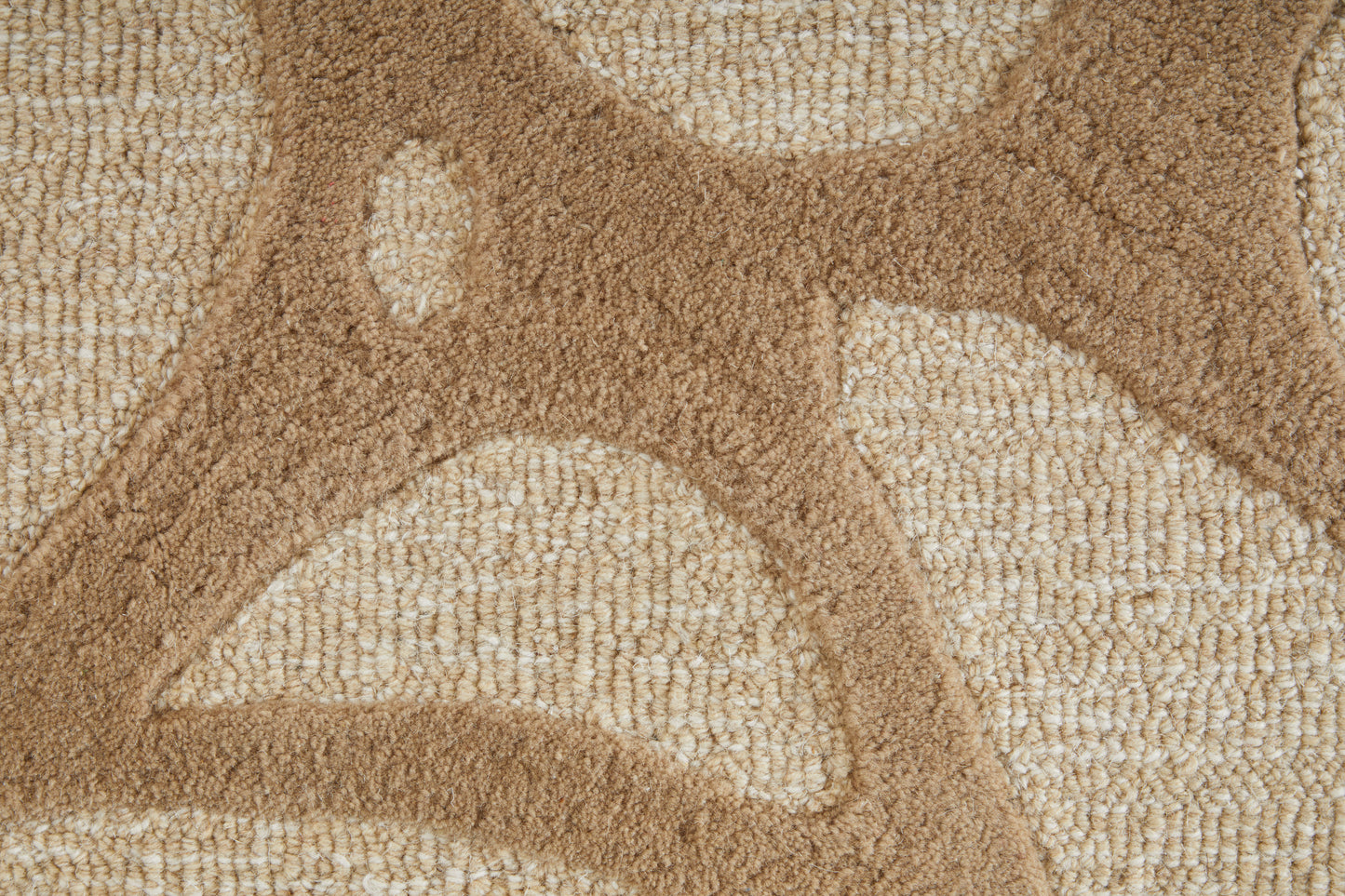 Kimball Transitional/Bohemian & Eclectic Abstract/Geometric Ivory/Brown/Tan - Feizy Rug