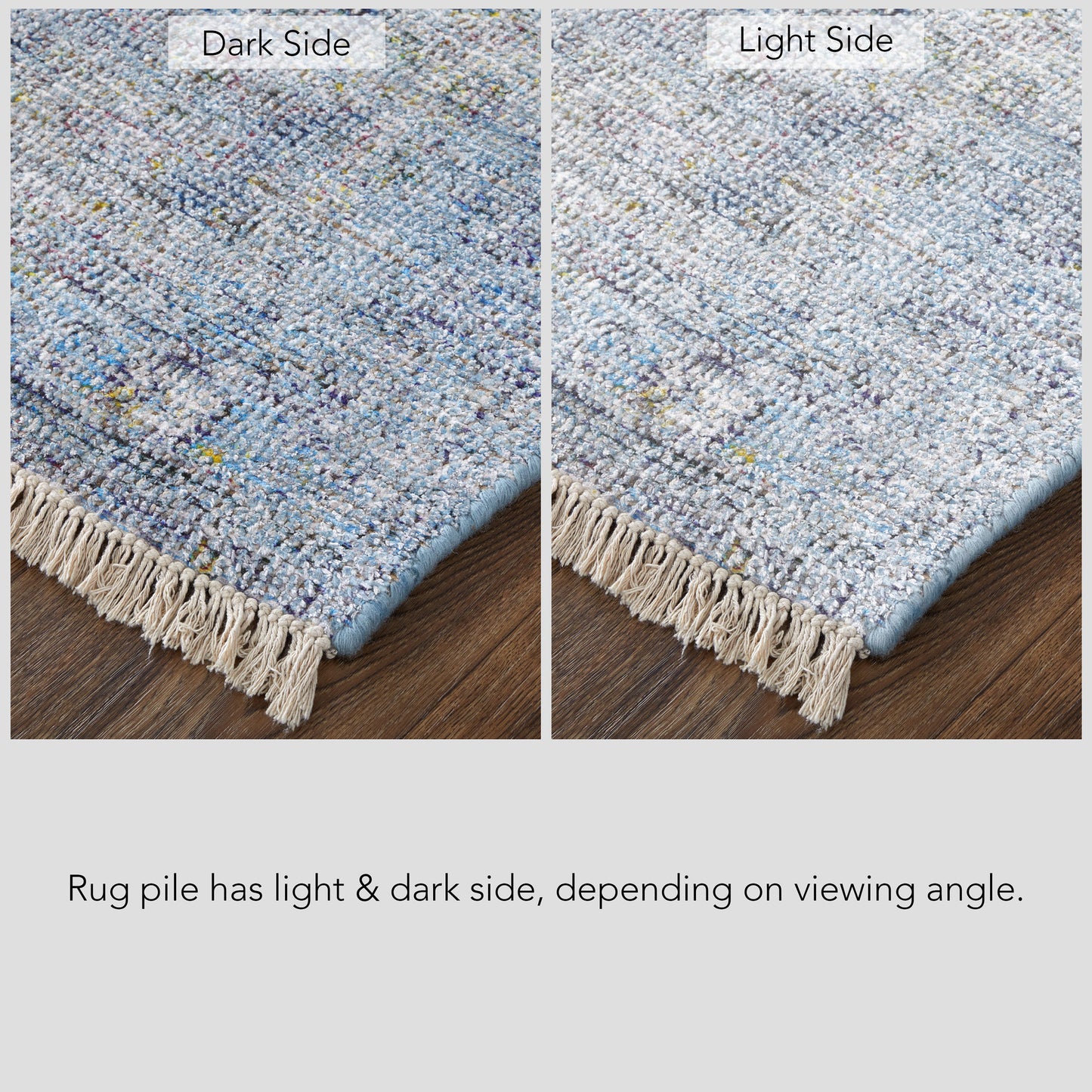Caldwell Transitional/Bohemian & Eclectic Blue/Ivory Area Rug