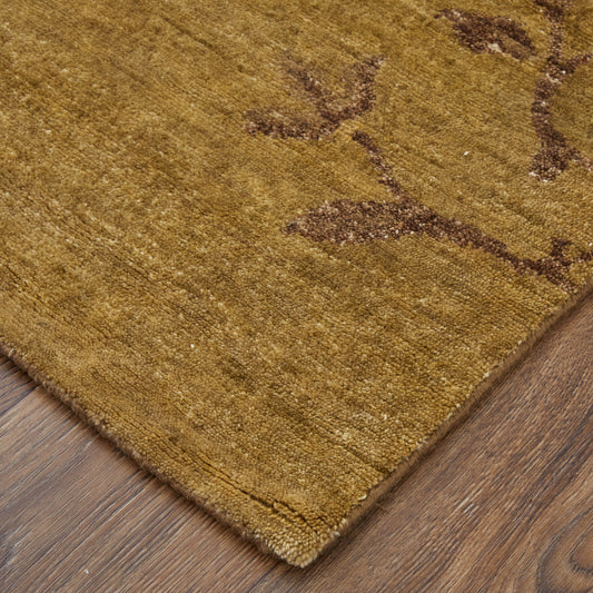 Cordonnet Transitional/Casual Floral & Botanical Green - Feizy Rug