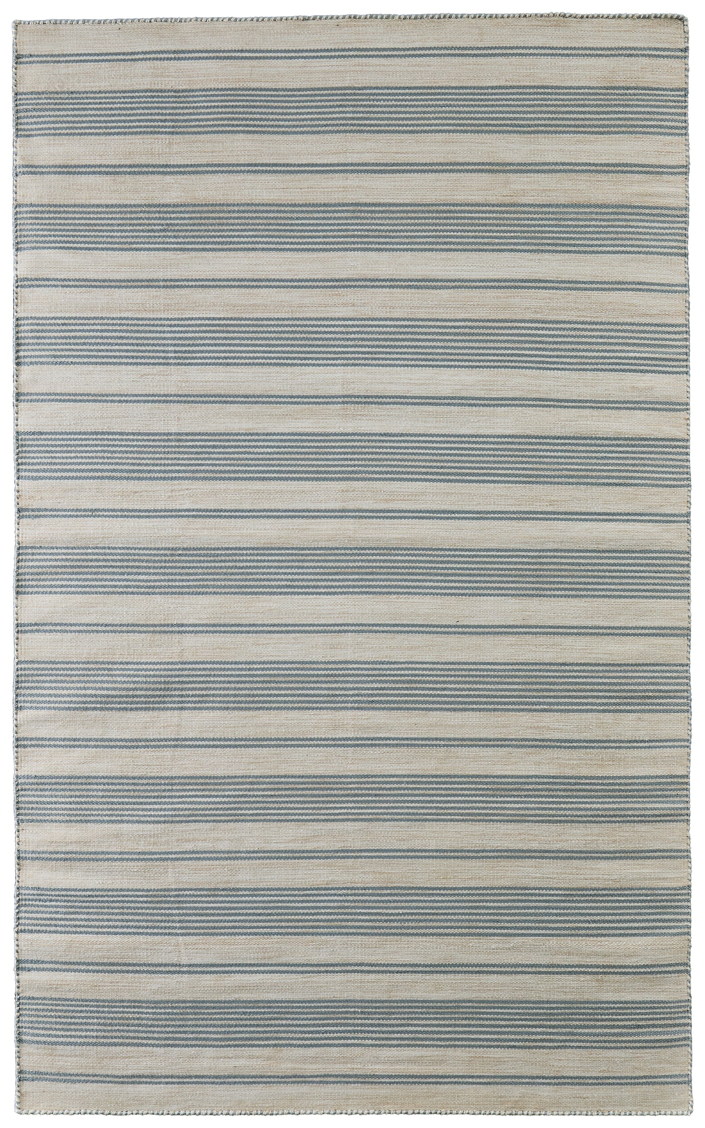 Duprine Transitional/Casual/Nautical & Coastal Stripes/Geometric Blue/Ivory/Tan - Feizy Rug