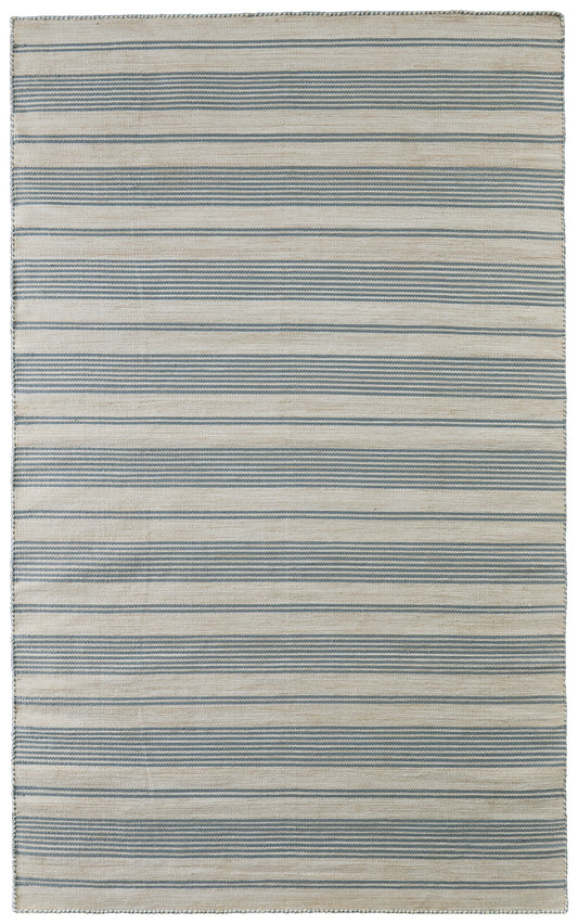 Duprine Transitional/Casual/Nautical & Coastal Blue/Ivory/Tan Area Rug