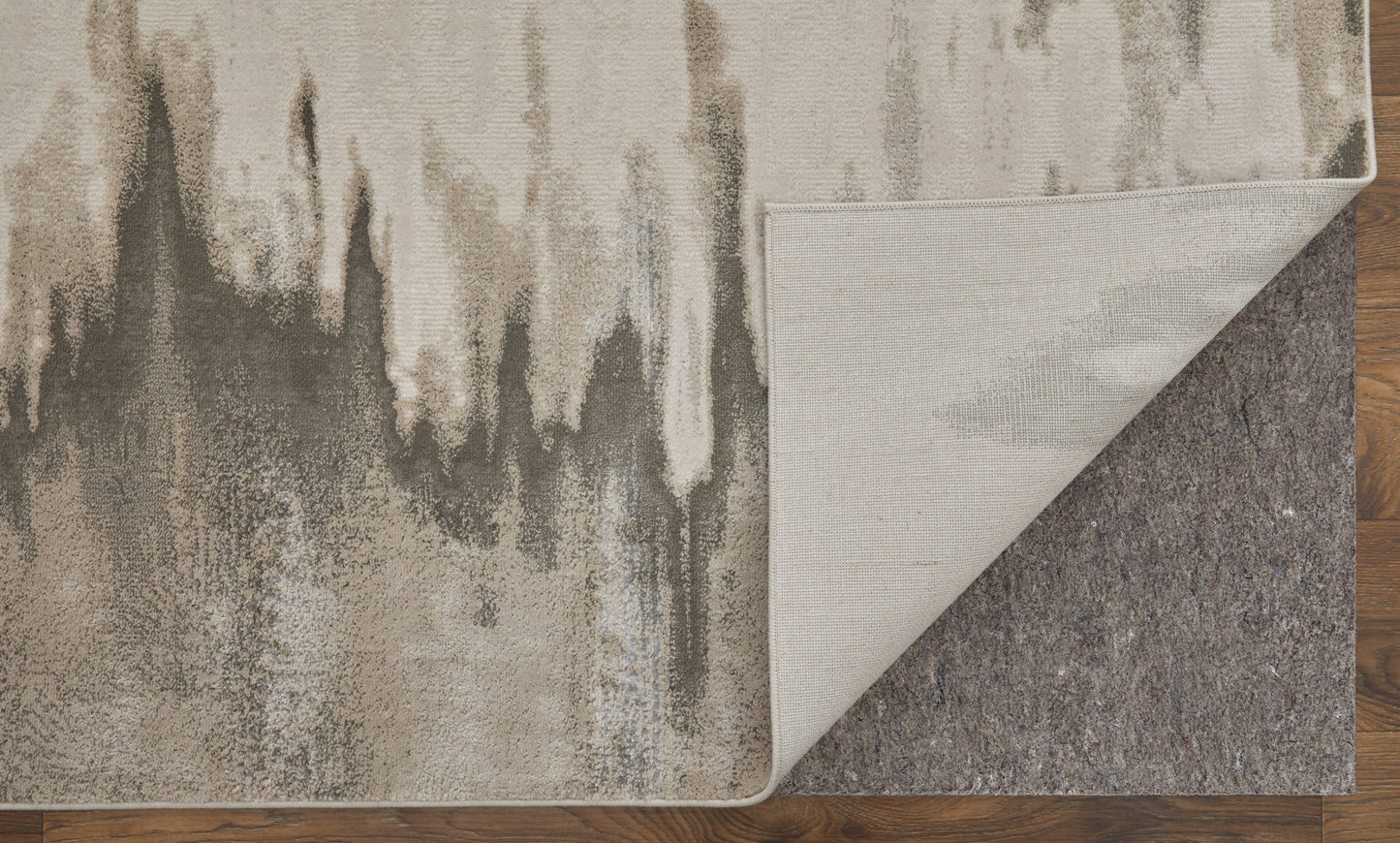 Micah Modern/Casual/Industrial Gray/Taupe/Ivory Area Rug