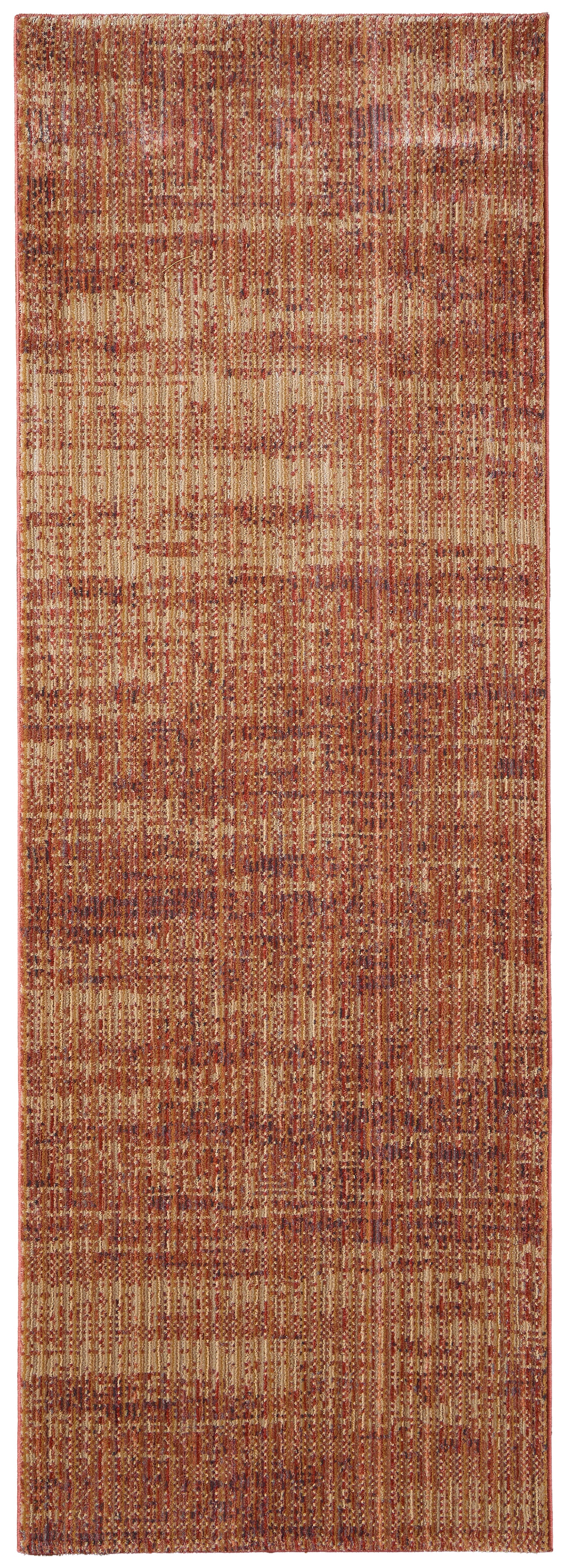 Deja Modern/Casual Solid Brown/Red/Tan - Feizy Rug