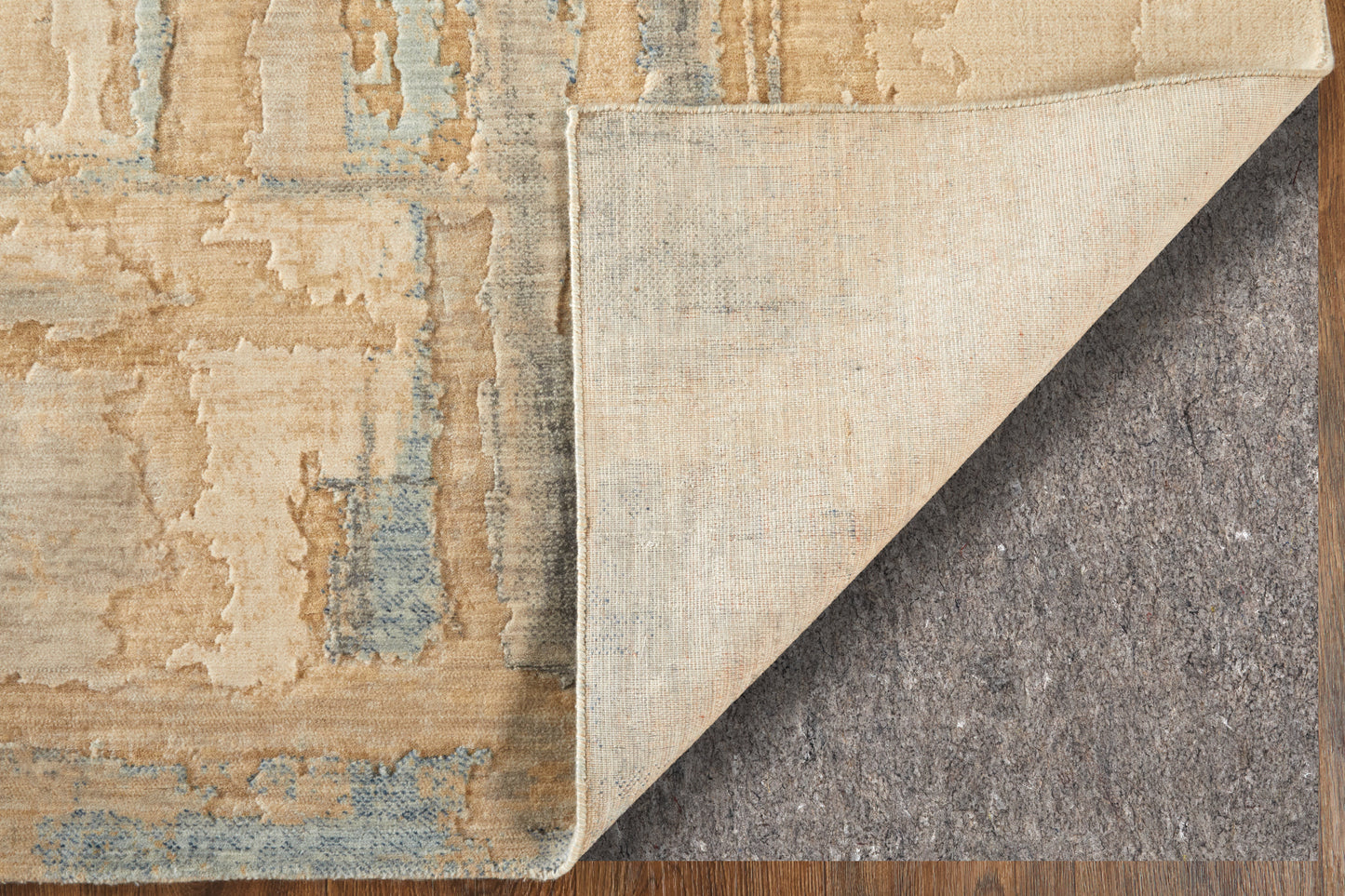 Jaxson Modern/Industrial/Bohemian & Eclectic Abstract/Distressed/Watercolor Tan/Brown/Gray - Feizy Rug