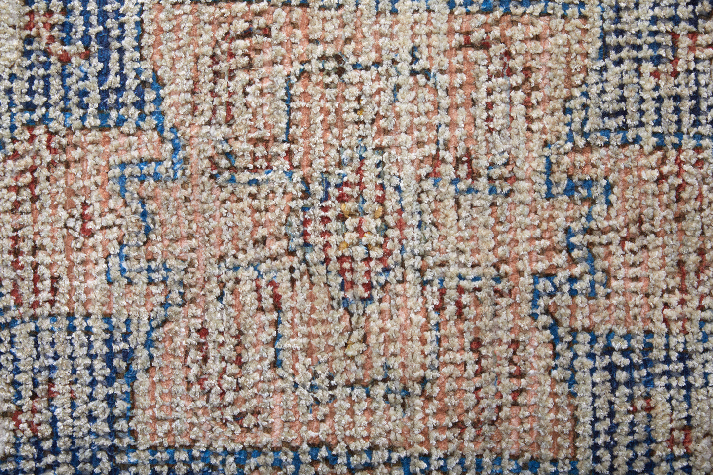 Caldwell Transitional/Bohemian & Eclectic/Vintage Distressed/Medallion Ivory/Blue/Red - Feizy Rug
