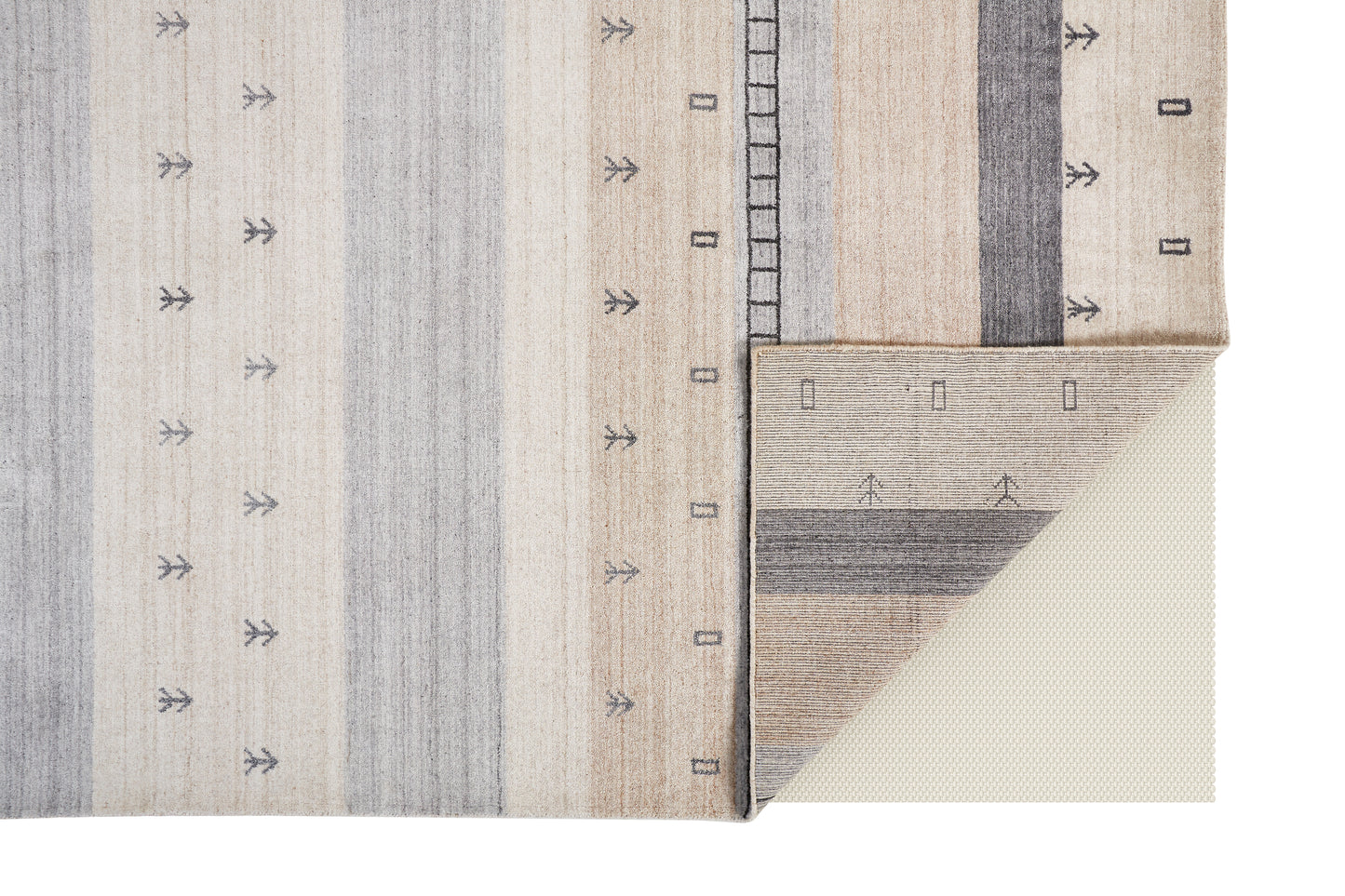 Legacy Transitional/Cabin & Lodge/Casual Stripes/Distressed/Southwestern Ivory/Tan/Gray - Feizy Rug