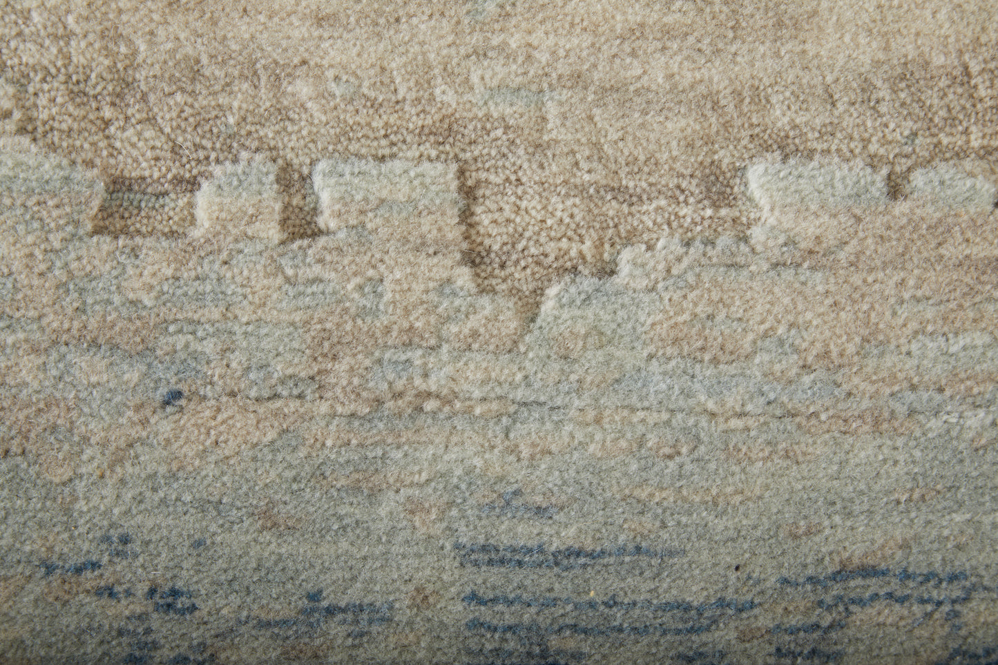 Jaxson Modern/Industrial/Bohemian & Eclectic Abstract/Geometric/Gradient & Ombre Blue/Ivory/Gray - Feizy Rug