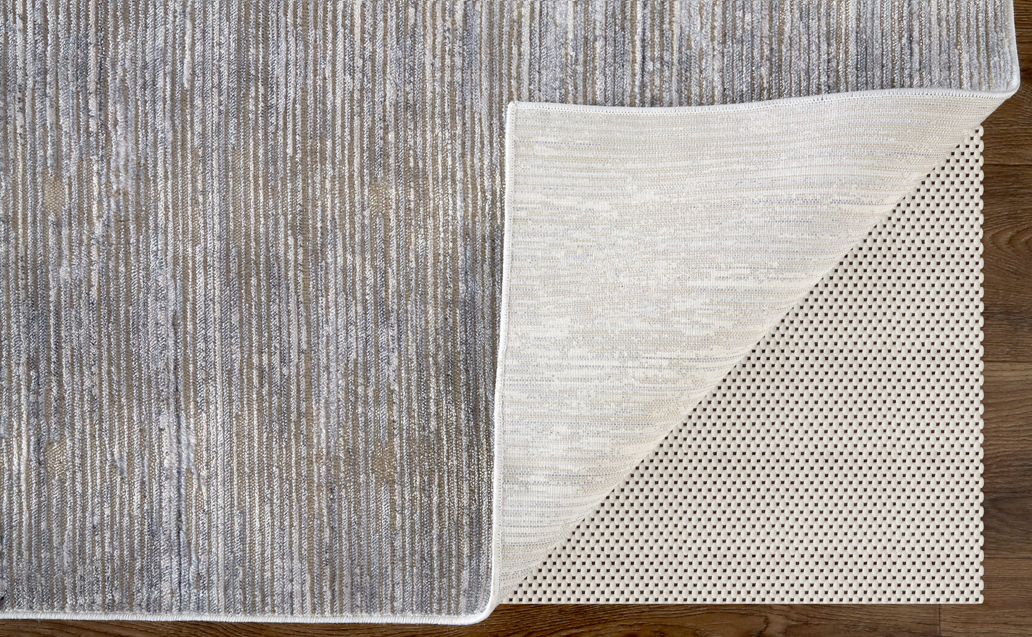 Laina Transitional/Rustic/Casual Taupe/Silver/Tan Runner