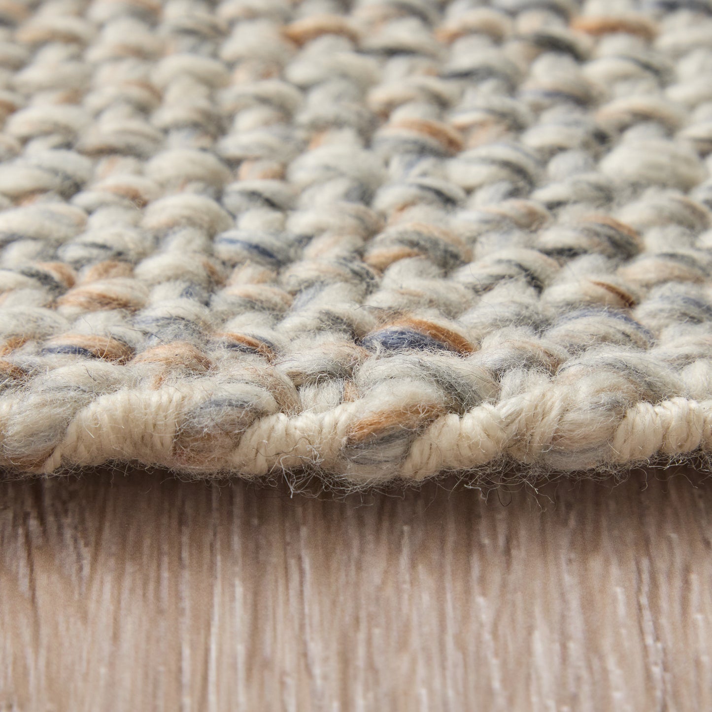 Naples Transitional/Casual/Nautical & Coastal Solid/Stripes Ivory/Tan/Gray - Feizy Rug