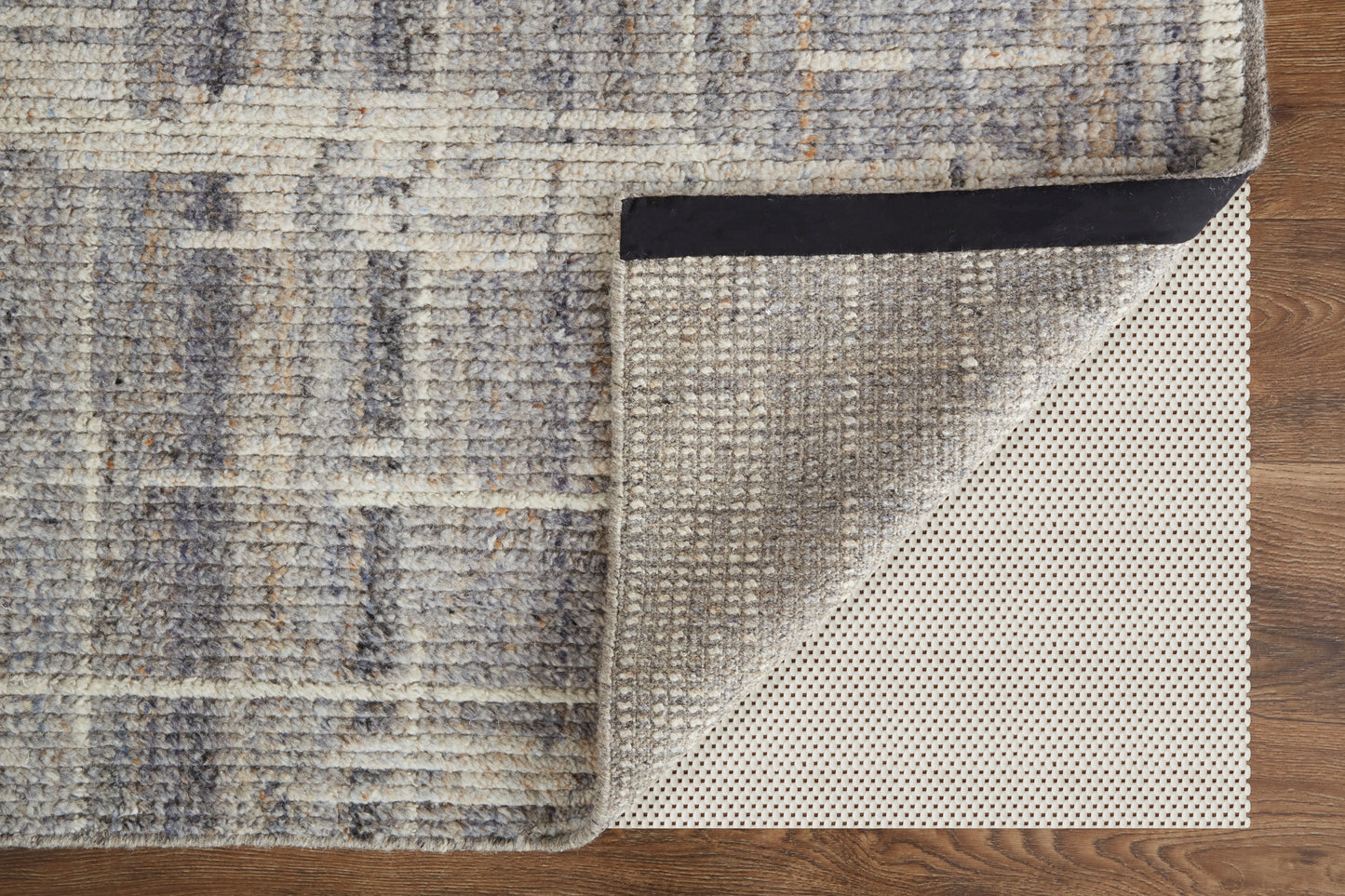 Alford Modern/Industrial/Bohemian & Eclectic Abstract/Stripes/Distressed Gray/Ivory/Taupe - Feizy Rug
