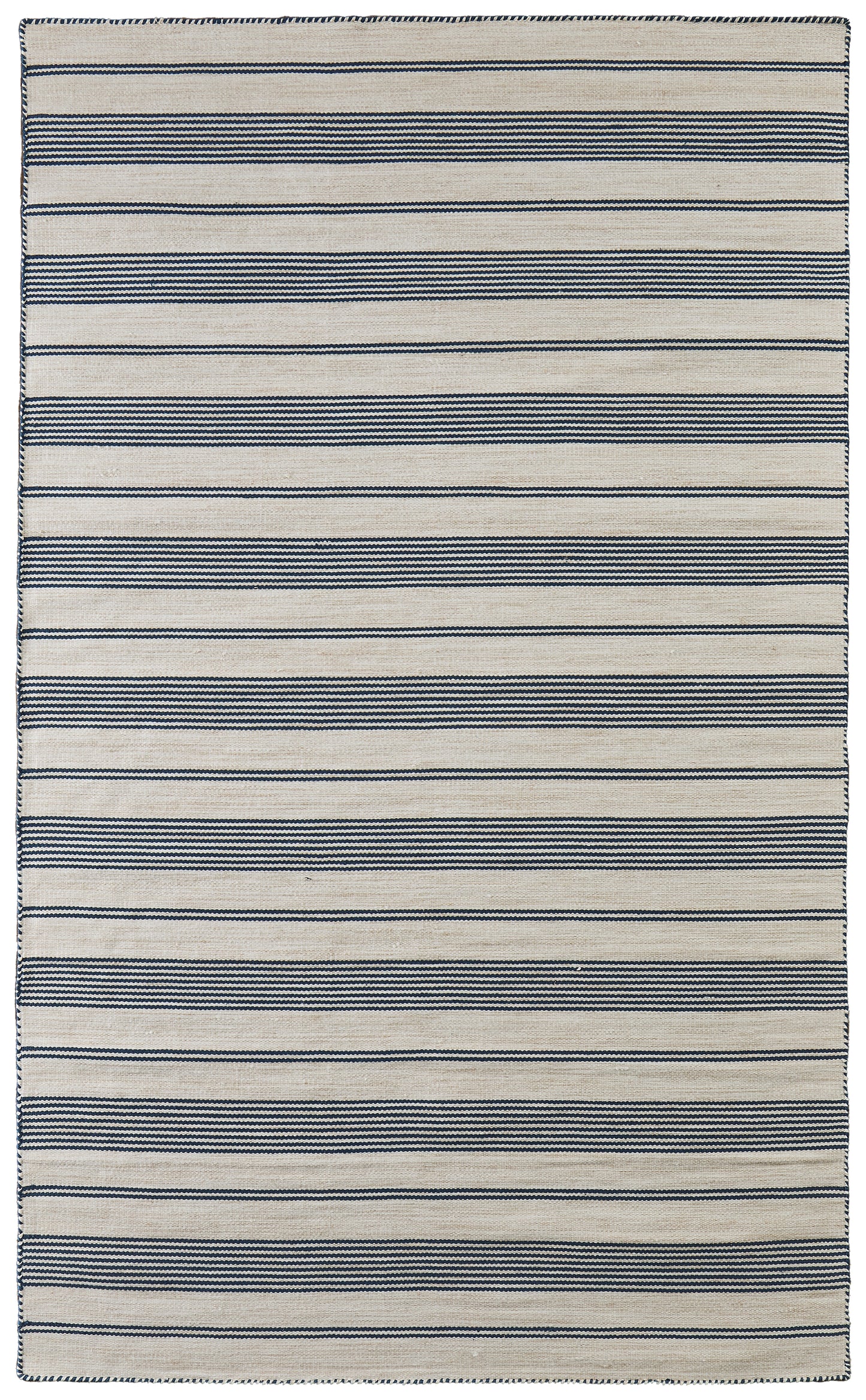 Duprine Transitional/Casual/Nautical & Coastal Stripes/Geometric White/Ivory/Blue - Feizy Rug