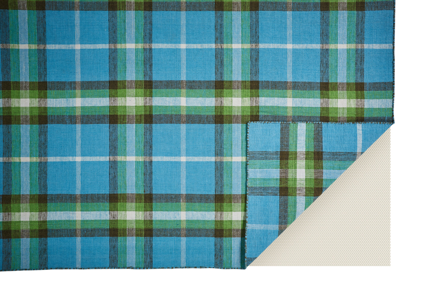 Crosby Transitional/Rustic Plaid Blue/Green/Black - Feizy Rug