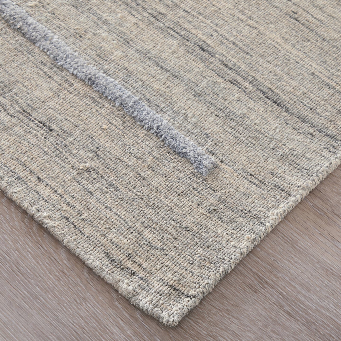 Longridge Modern/Casual/Scandinavian Geometric Ivory/Blue - Feizy Rug