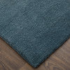 Katya Modern/Mid-Century Modern/Casual Blue/White Accent Rug