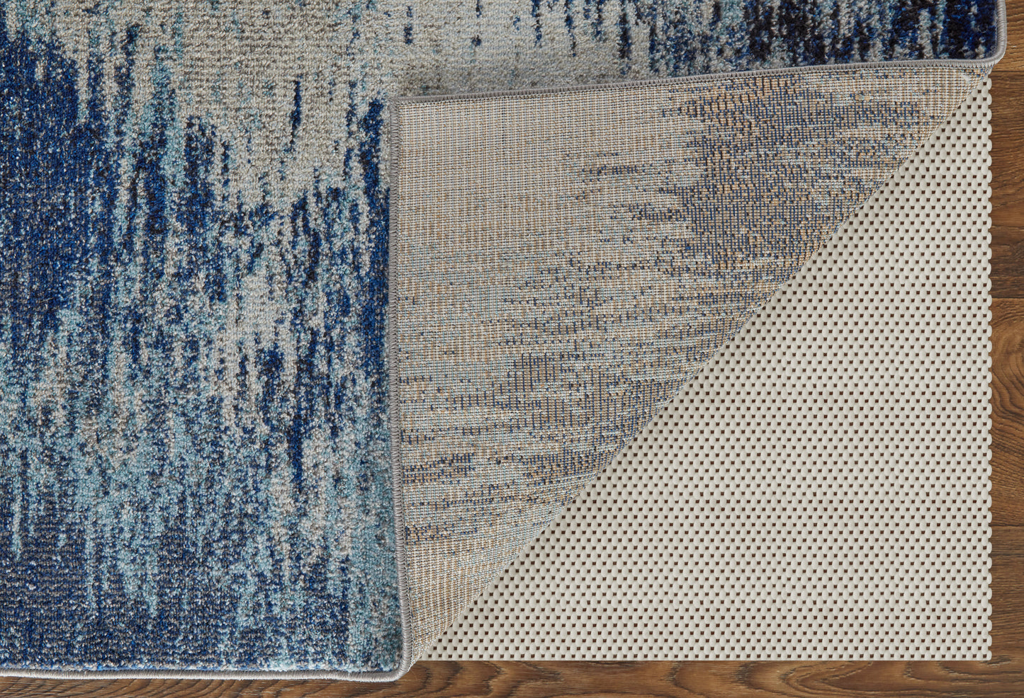 Edgemont Modern/Casual Abstract/Watercolor Blue/Ivory - Feizy Rug