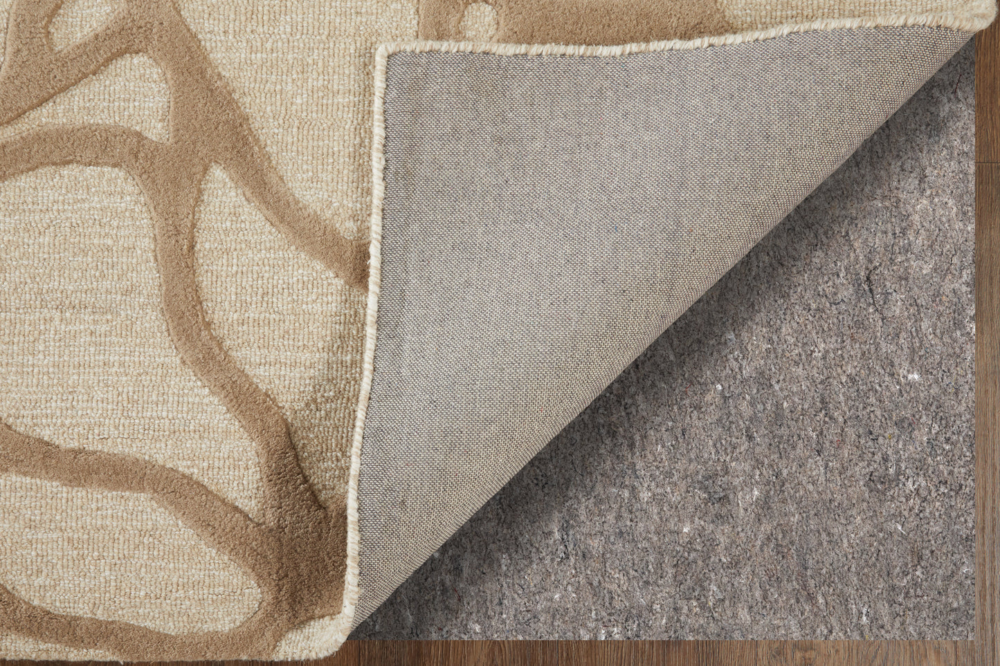 Kimball Transitional/Bohemian & Eclectic Abstract/Geometric Ivory/Brown/Tan - Feizy Rug