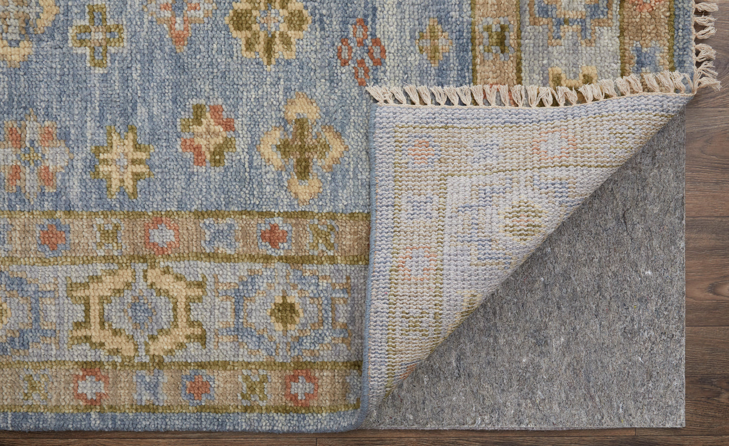 Fillmore Transitional/Bohemian & Eclectic/Craftsman Blue/Green/Yellow Accent Rug