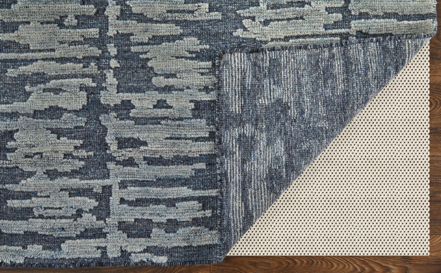 Berwyn Modern/Casual Blue/Silver/Gray Accent Rug  Feizy Rugs Small Parcel,Feizy Rugs,Berwyn,Blue/Silver/Gray,2' x 3',Accent Rug,Wool,Modern/Casual,India