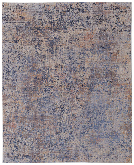 Pryor Modern/Casual/Bohemian & Eclectic Blue/Tan/Brown Accent Rug  Feizy Rugs Small Parcel,Feizy Rugs,Pryor,Blue/Tan/Brown,2' x 3',Accent Rug,Polyester/Viscose,Modern/Casual/Bohemian & Eclectic,Turkey