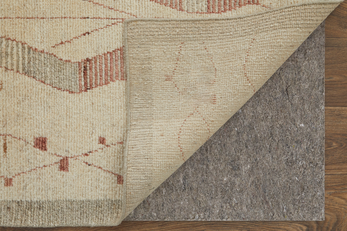 Kasbah Transitional/Global/Craftsman Diamond/Chevron/Southwestern Tan/Gray/Red - Feizy Rug