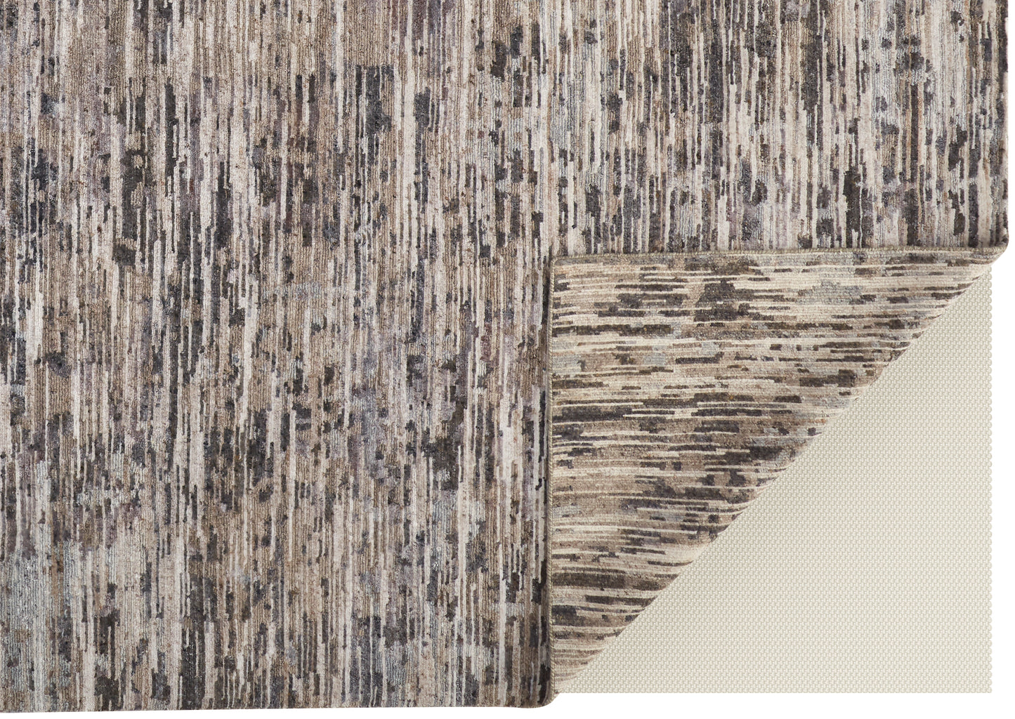 Conroe Modern/Casual/Industrial Gray/Blue/Silver Accent Rug